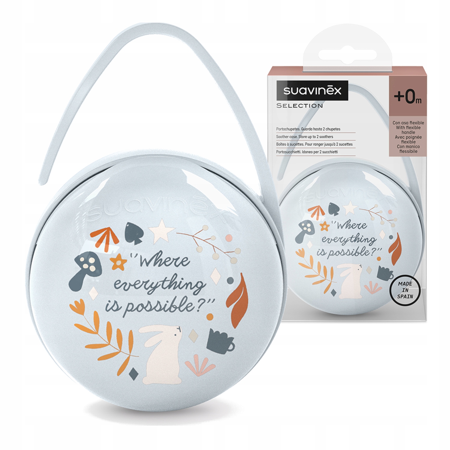 Suavinex Case Packaging Kelioninė čiulptuko talpykla dviem vienetams