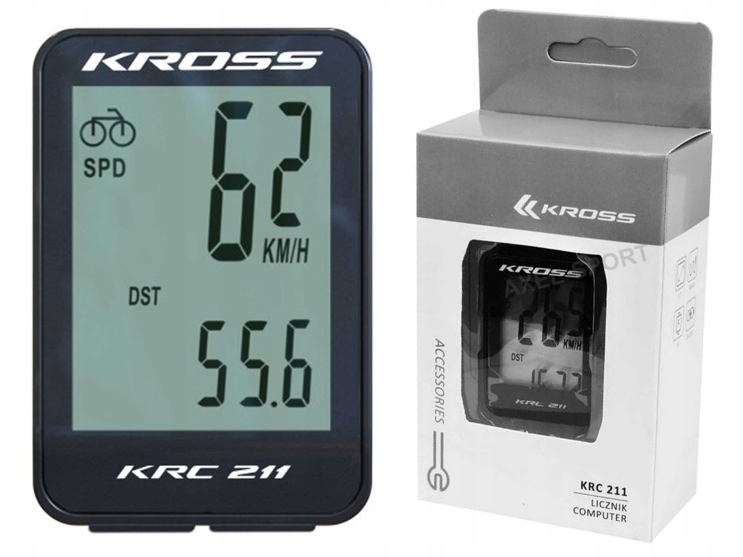 Kross KRC 211W laidinis dviračio greičiomatis 11 funkcijų