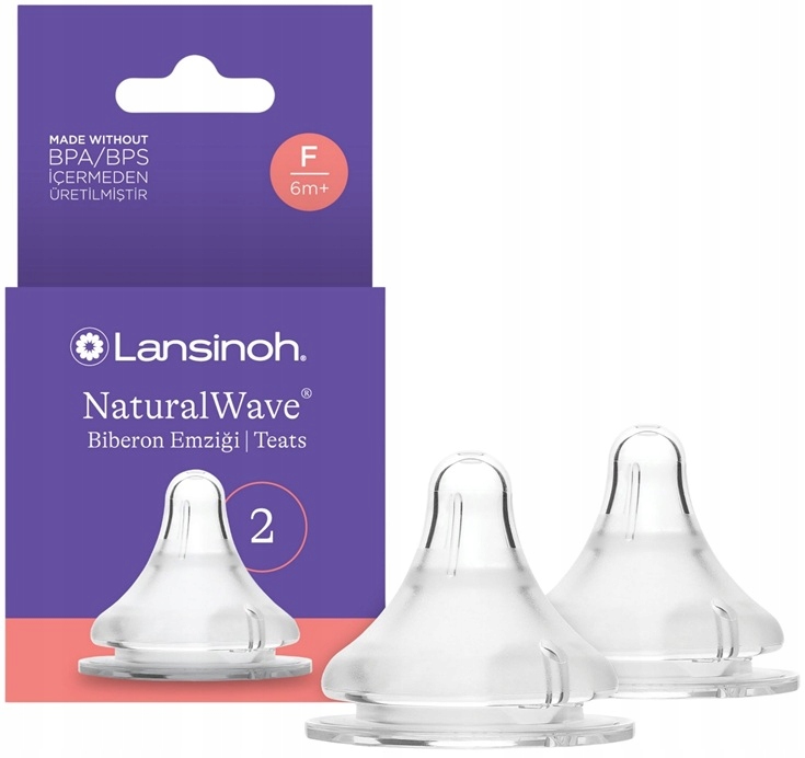 LANSINOH NATURALWAVE čiulptukai FAST FLOW 2vnt 6m+