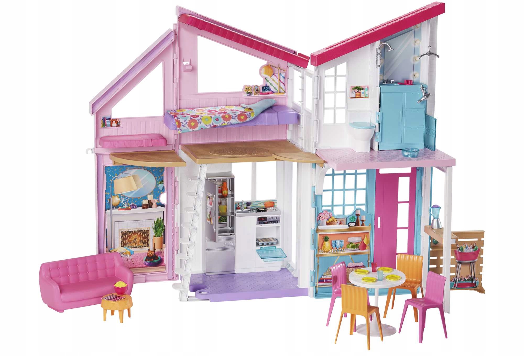 Barbie FXG57 Malibu lėlių namelis Didelis Mattel lėlių namas