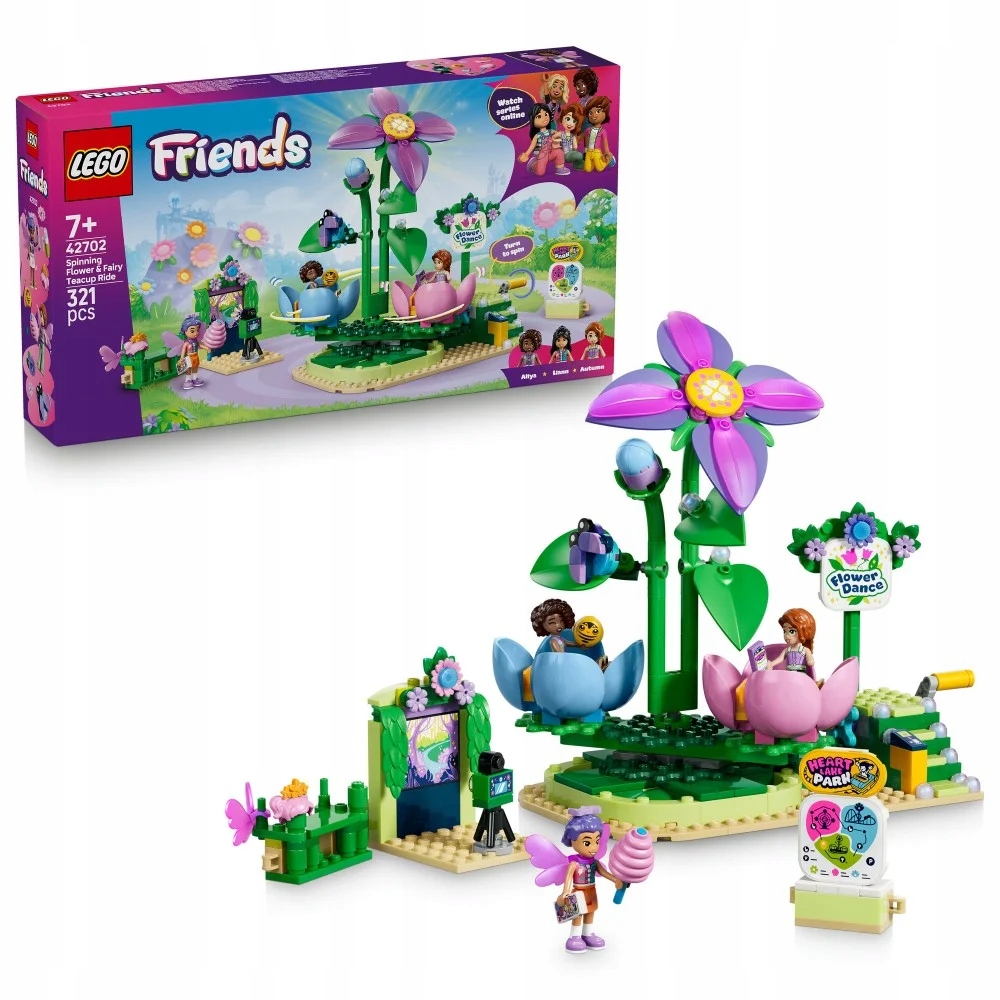 Lego Friends fėėrinė karuselė su gėlėmis 42702