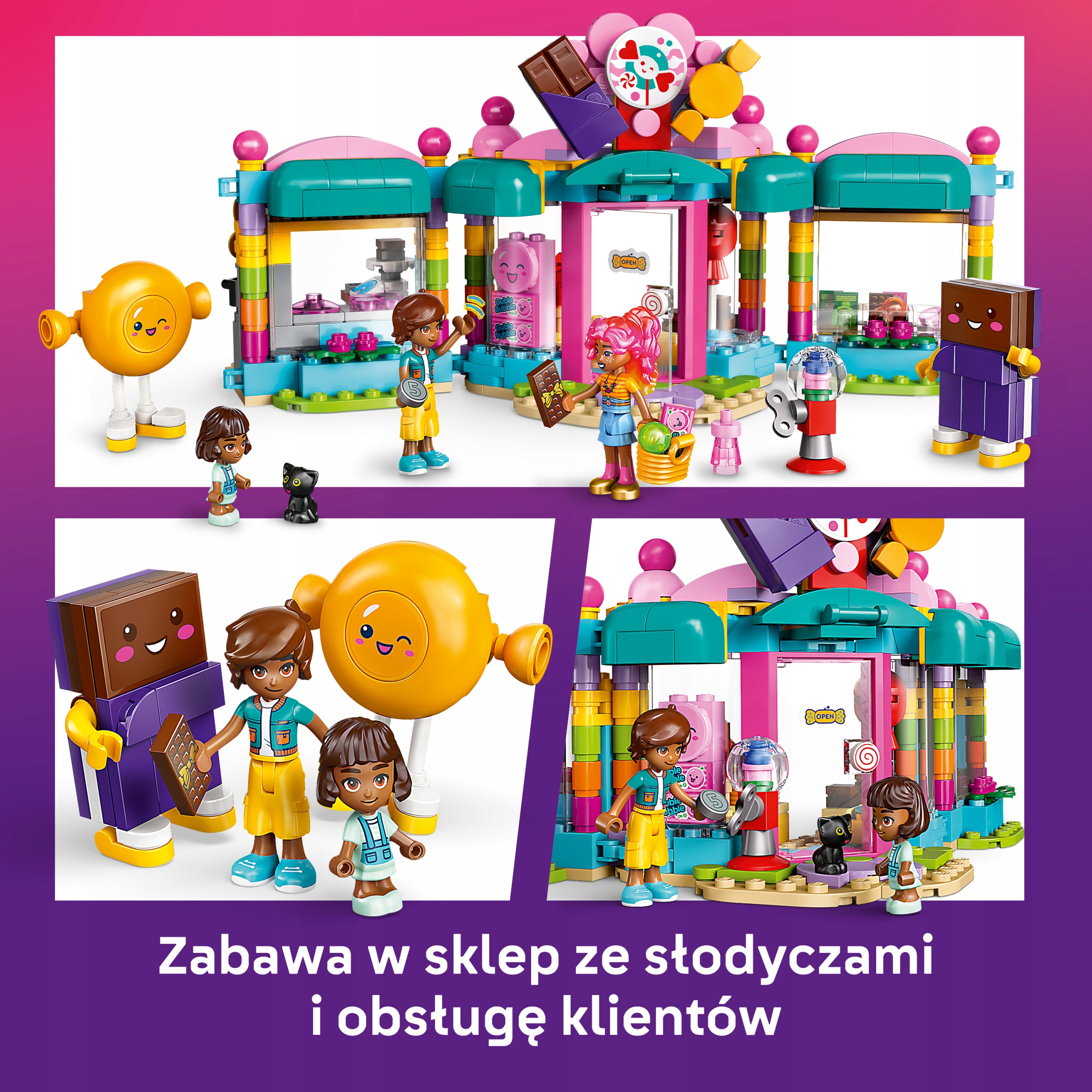 Lego Friends saldainių parduotuvė Heartlake 42649