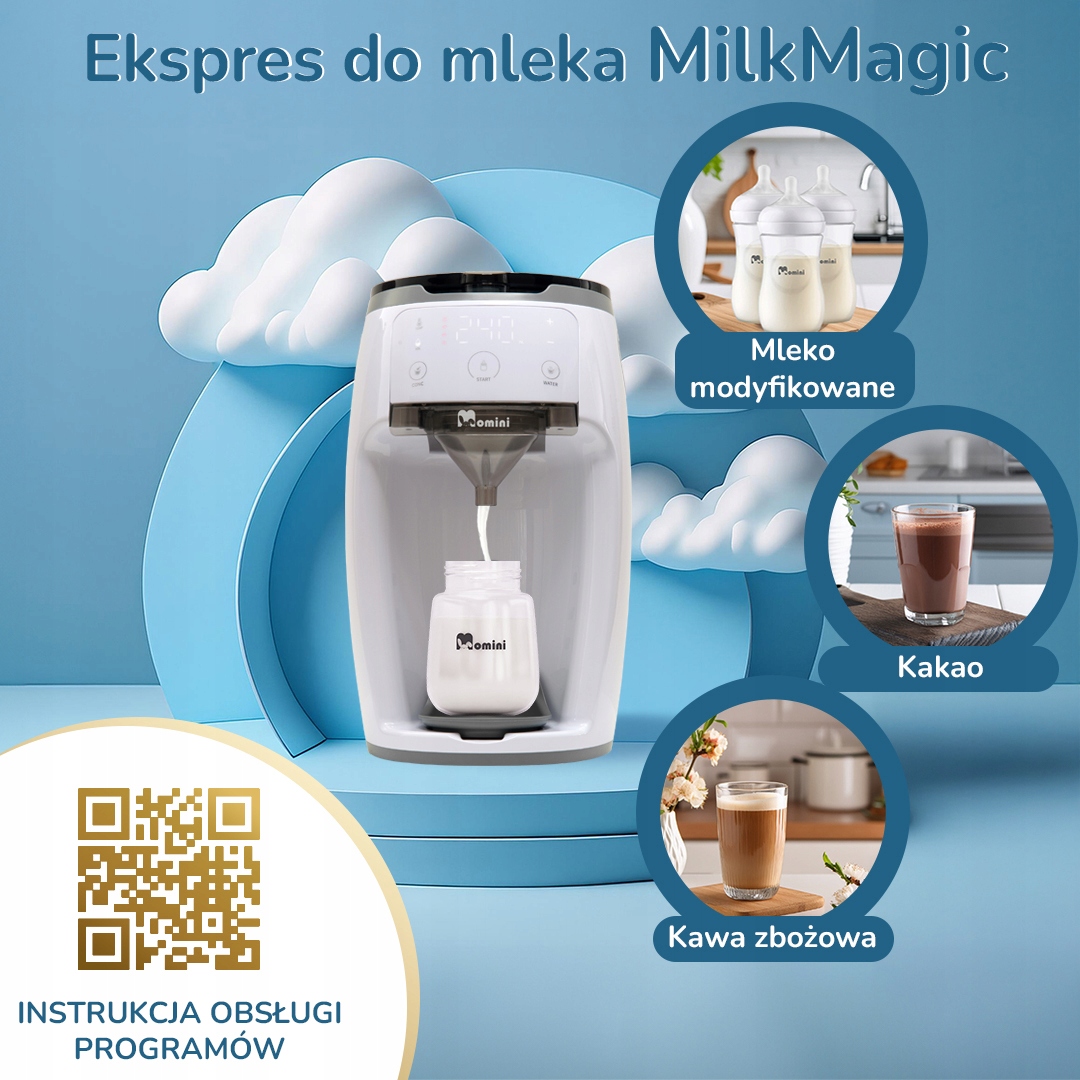 Momini Milk Formula Elite pieno šildytuvas ekspres