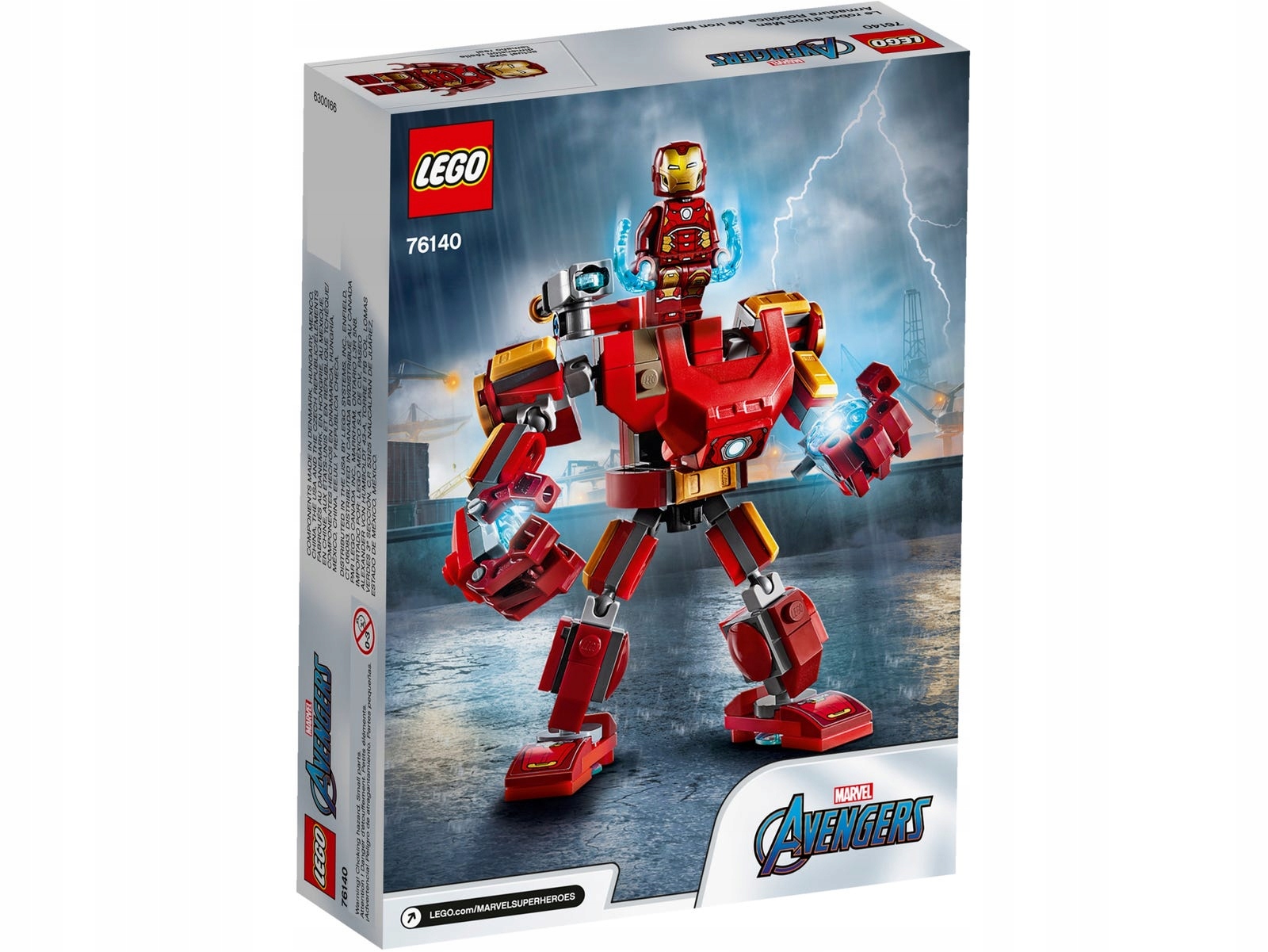 LEGO 76140 Super Heroes – Geležinio žmogaus mechanizmas