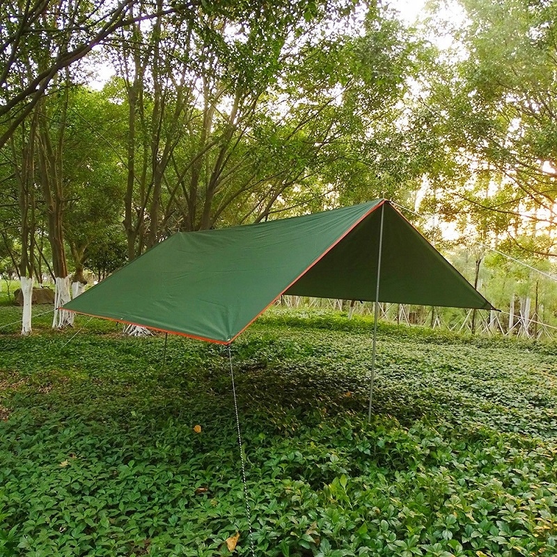 TARP vandeniui atsparūs TERMINIAI KEMPINGŲ LAKŠTAI 3X3 m SAULĖS BURĖ