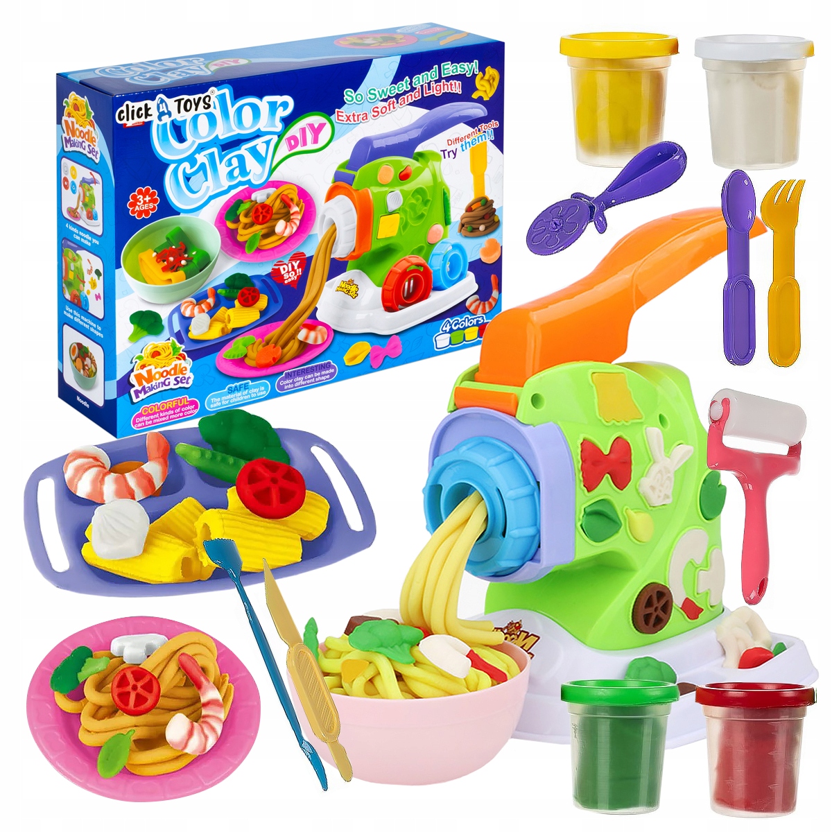 click4TOYS plastilinas su makaronų mašina