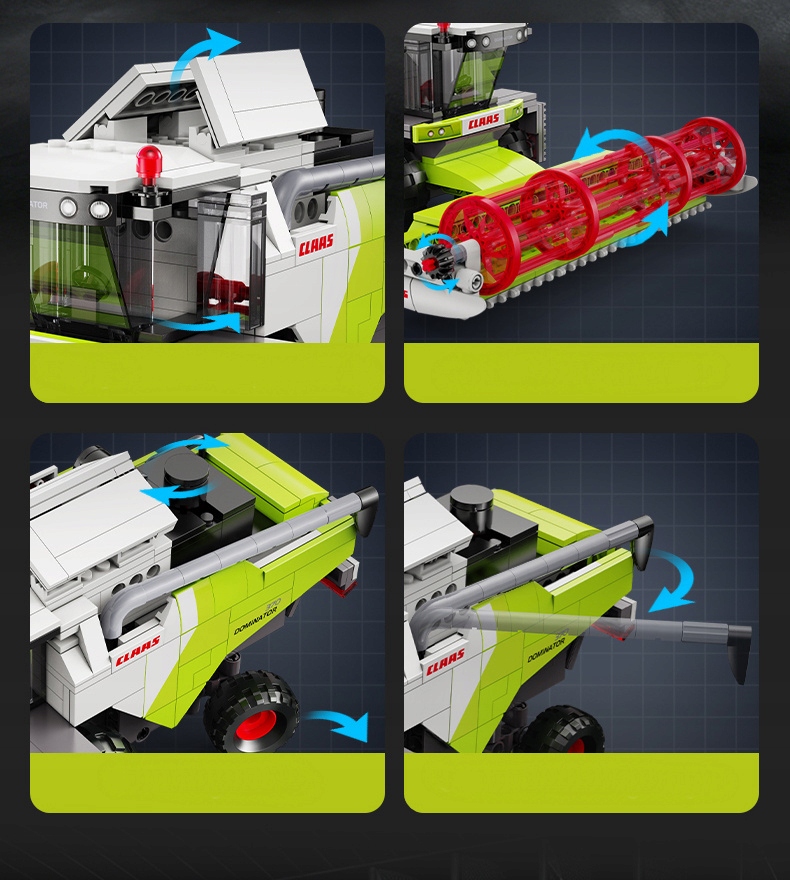 Cada traktorius CLAAS Dominator 384 klociniai