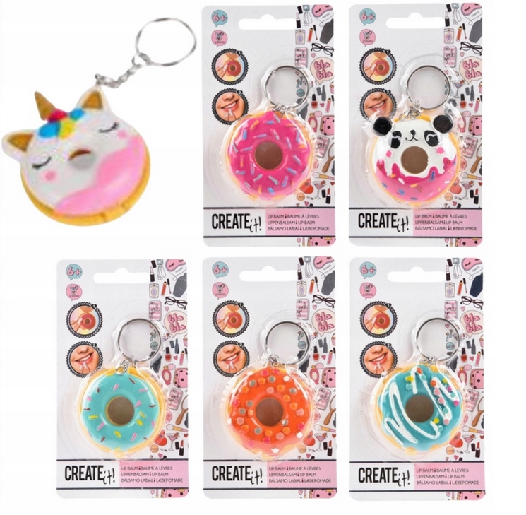84135 CREATE IT GLOSS LŪPŲ BALZAMAS KEYRING MOTERS DIENAI ĮVAIRIŲ SPALVŲ