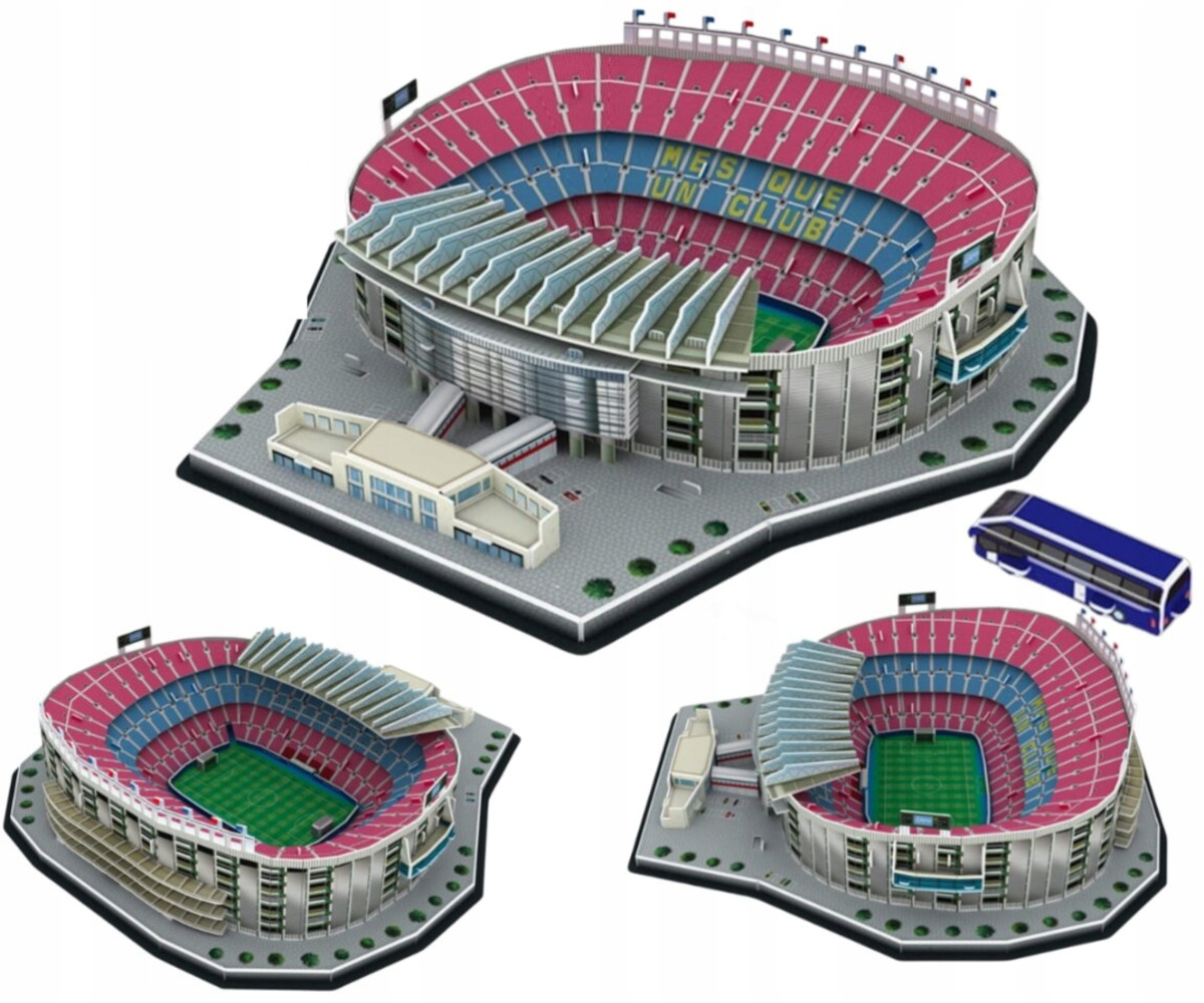 3D DĖLĖS FUTBOLO STADINO STADIONO STOVYKLĖ NOU FC BARCELONA MODELIO FUTBOLO AIKŠTĖ 69e