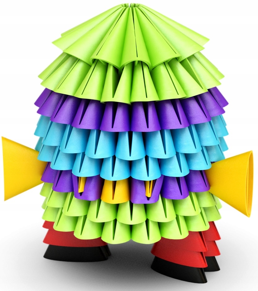 MELI GAMI Blokai 250 vienetų Origami statybinės plytos