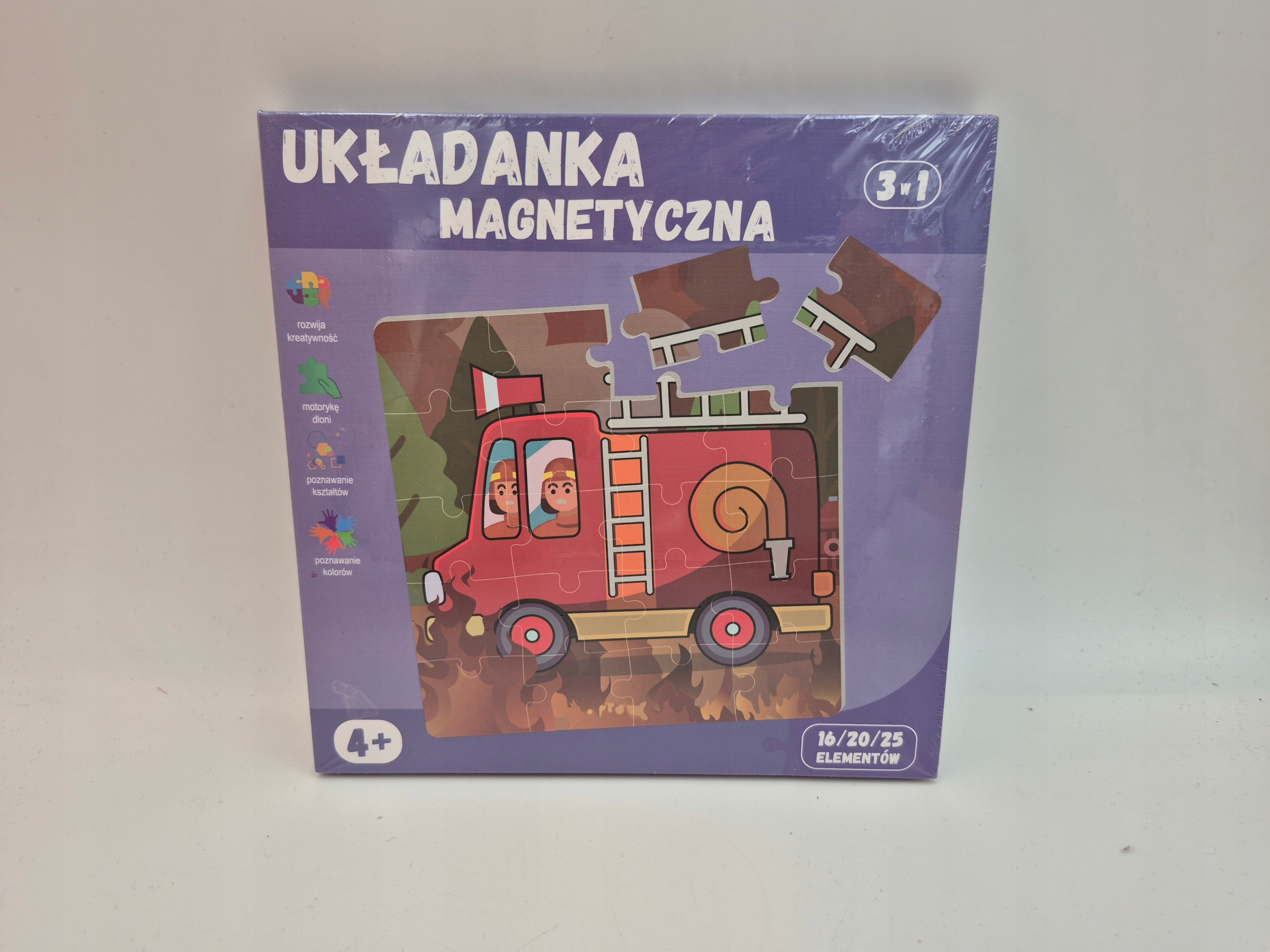 QBI magnetiniai blokeliai Magnetinė dėlionė 3in1 4+