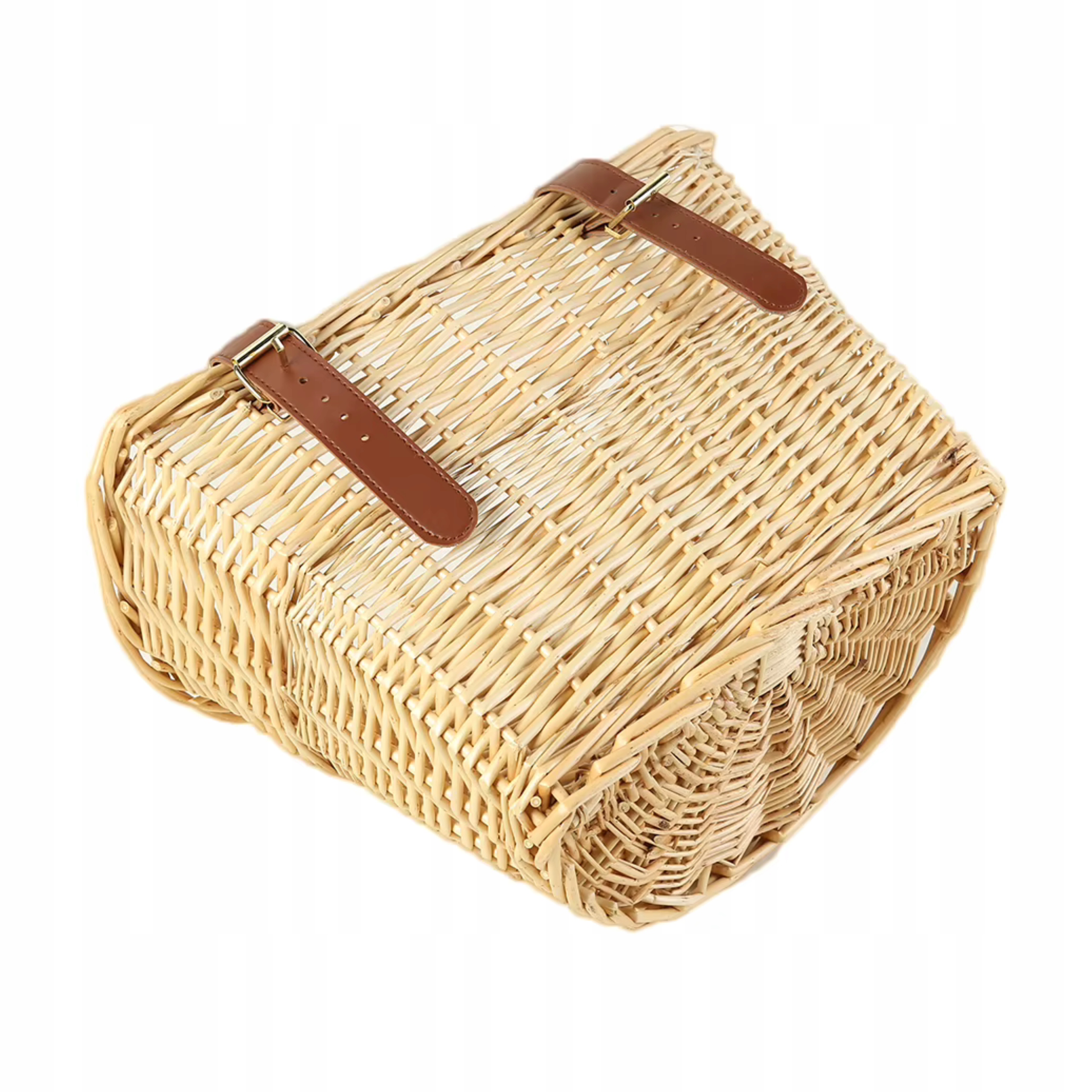 WICKER DVIRAČIO KREPŠELIS DVIRAČIUI, RANKA, TALPOS RANKENA SU Tvirtinamu