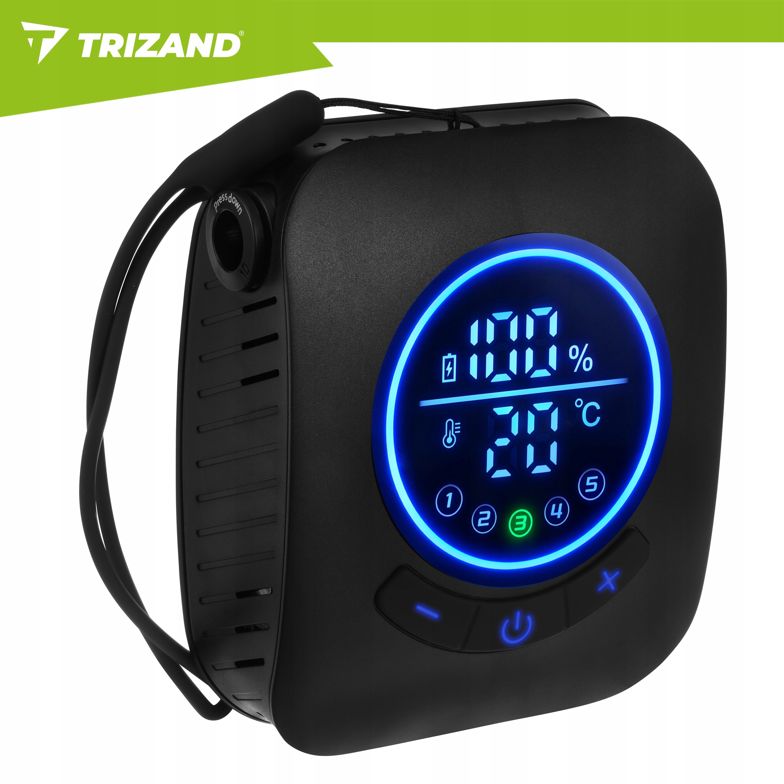 Trizand turističkas dušas 8000 mAh baterija