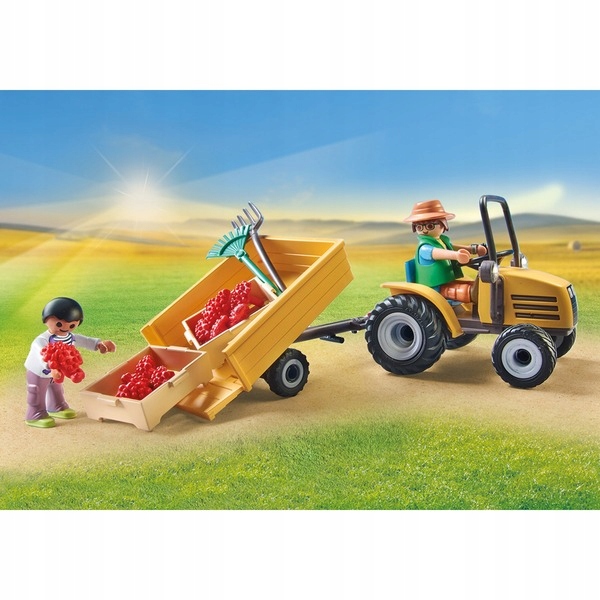 PLAYMOBIL 71442 Country Blocks Traktorius su priekaba ir vandens baku