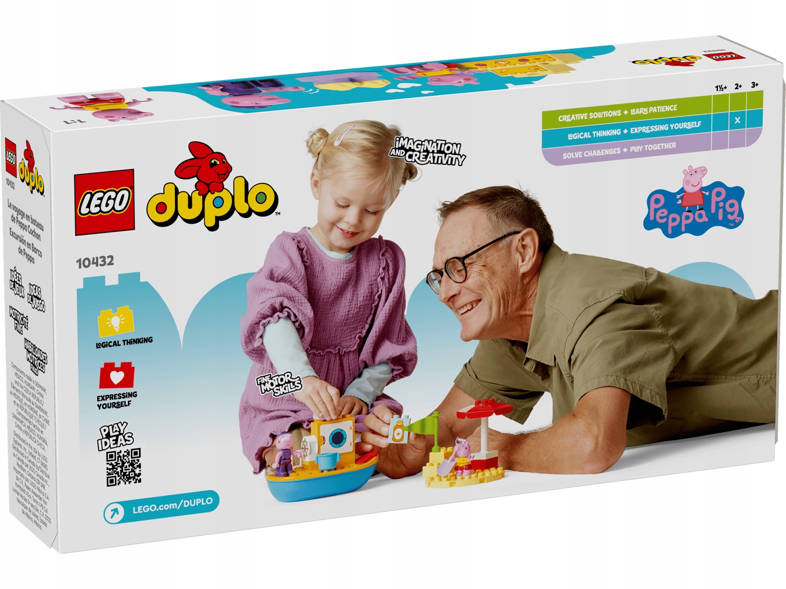 LEGO DUPLO Peppa ir kelionė laivu 10432