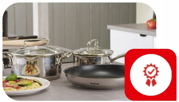 Puodas su dangteliu TEFAL Duetto+ 16cm, indukcinis, nerūdijantis plienas
