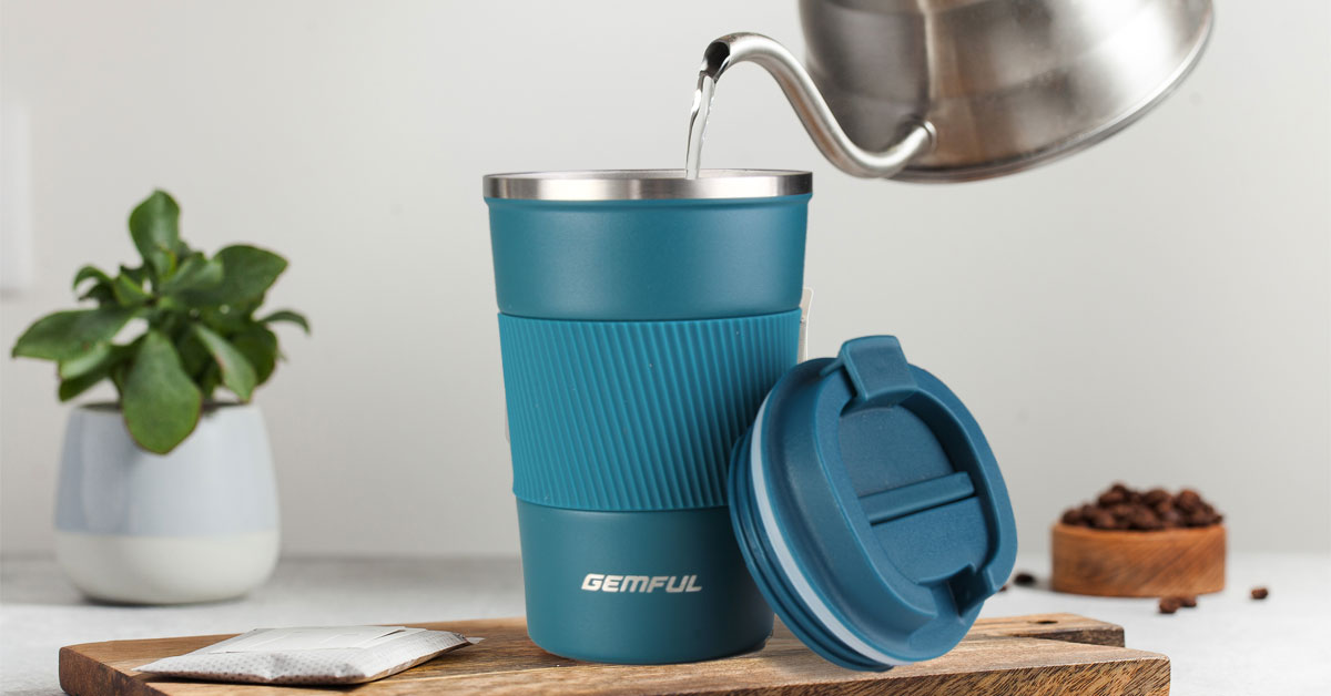 12oz Tumbler to go kavos puodelis Neperšlampamas vyrams ir moterims