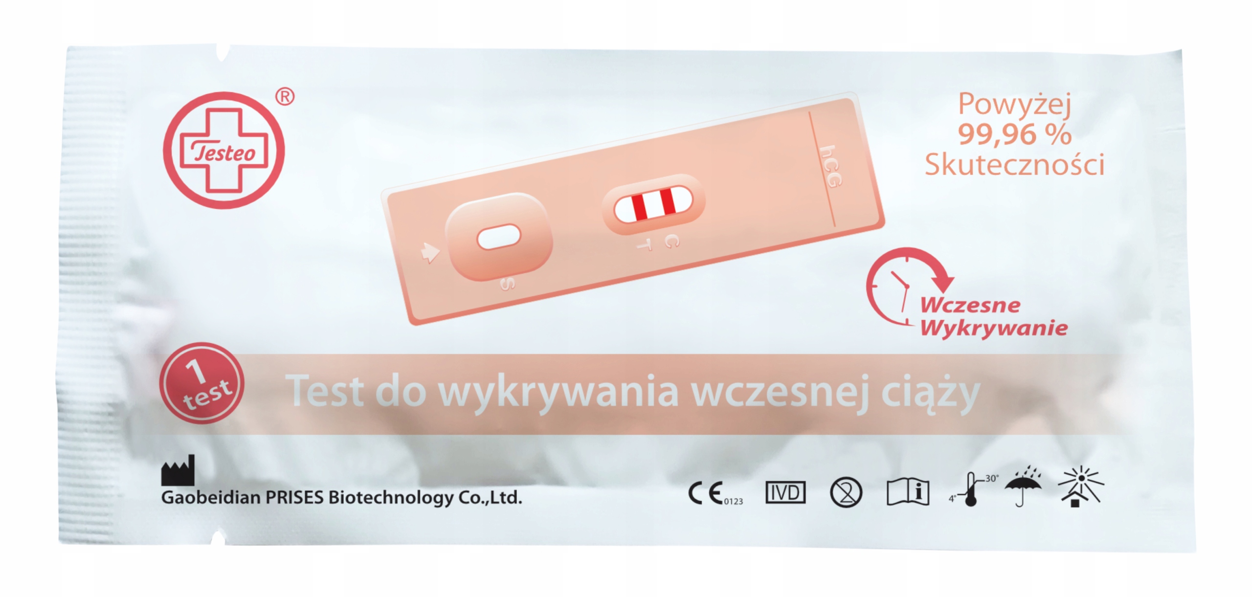 Testeo plokščias nėštumo testas 2 dienų jautrumas