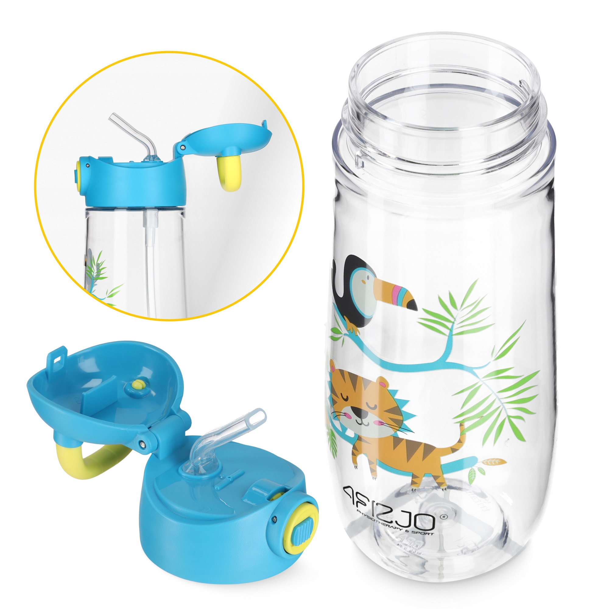 4Fizjo butelė vaikui 550 ml tritan sportui