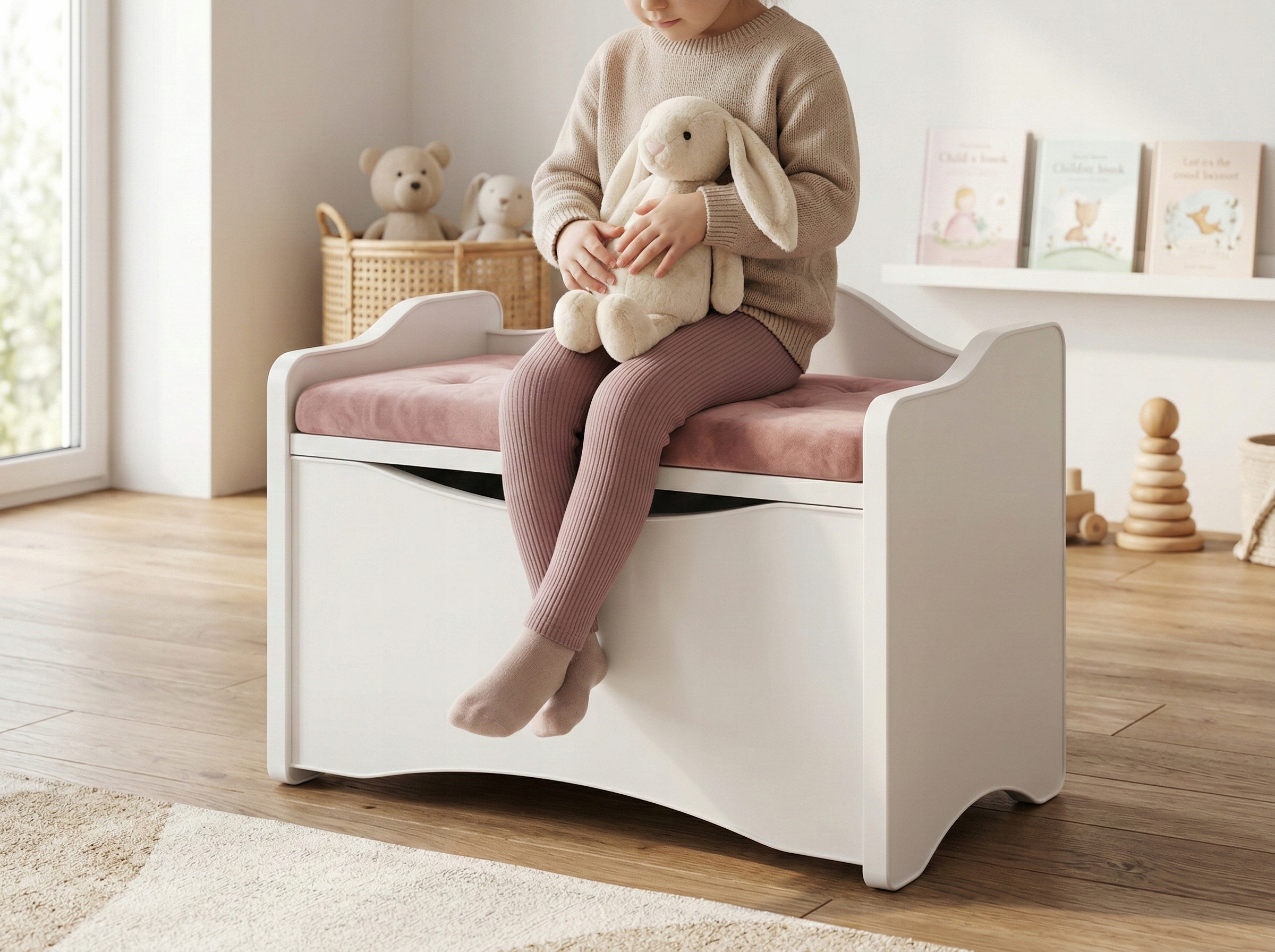 2 viename žaislų bagažinė su sėdyne Happy Babies KNZS01 / 57L /52,6 × 36,5 × 30