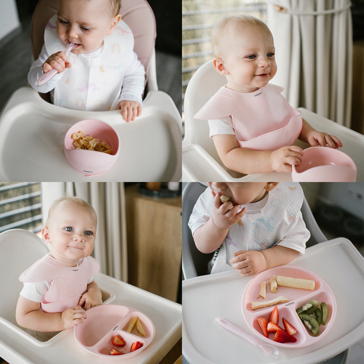 Babyono indų rinkinys lėkštutė šaukštas ir slibiuzis