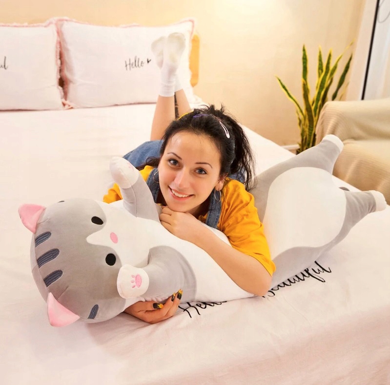 Gotel pliušinis katinas pagalvėlė 110 cm
