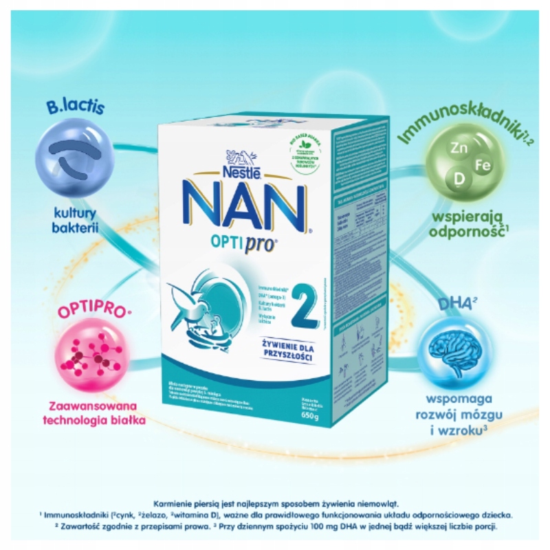 Nestlé NAN Optipro 2 pienas 650g