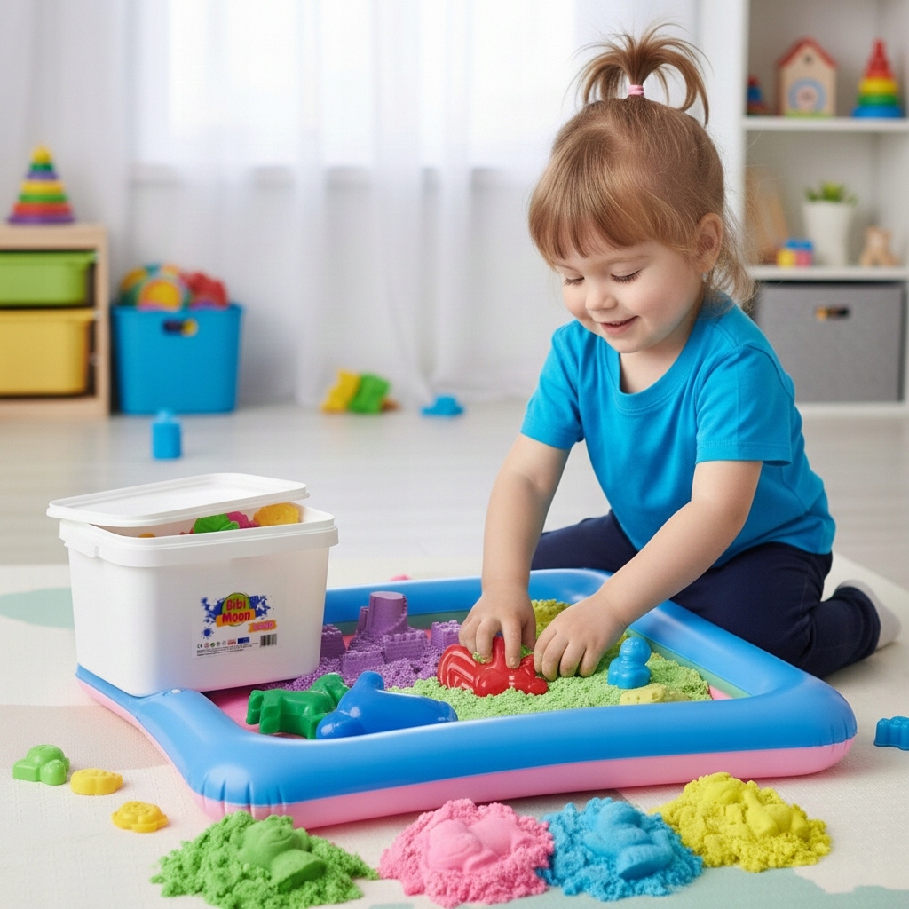 BibiMoon kinetinio smėlio rinkinys 5 kg