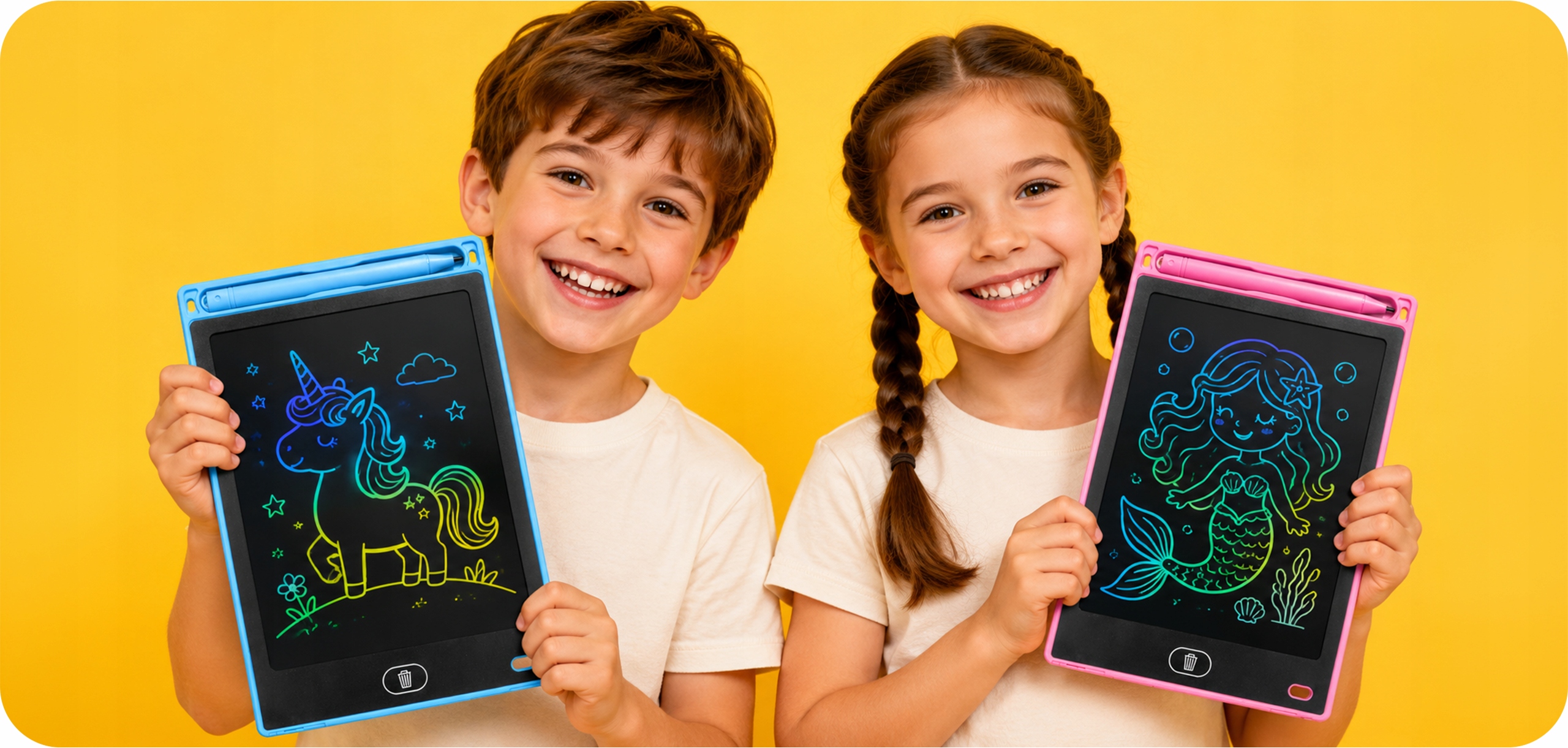 KRUMAD Tablet do rysowania 8" znikopis zestaw 2 szt