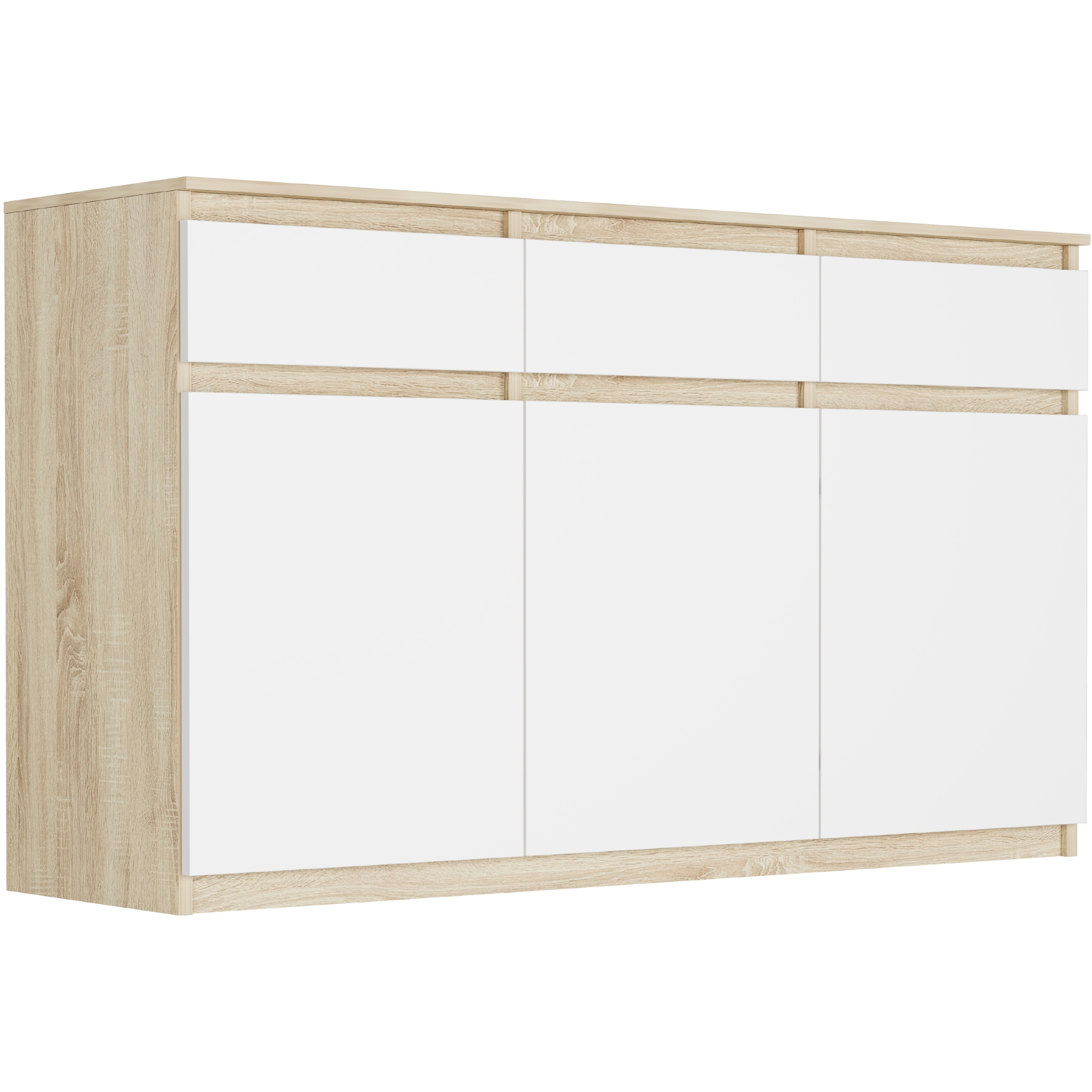 Framire komoda 98 cm 3 stalčiai sonoma spalva