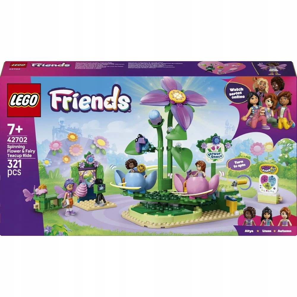 Lego Friends fėėrinė karuselė su gėlėmis 42702