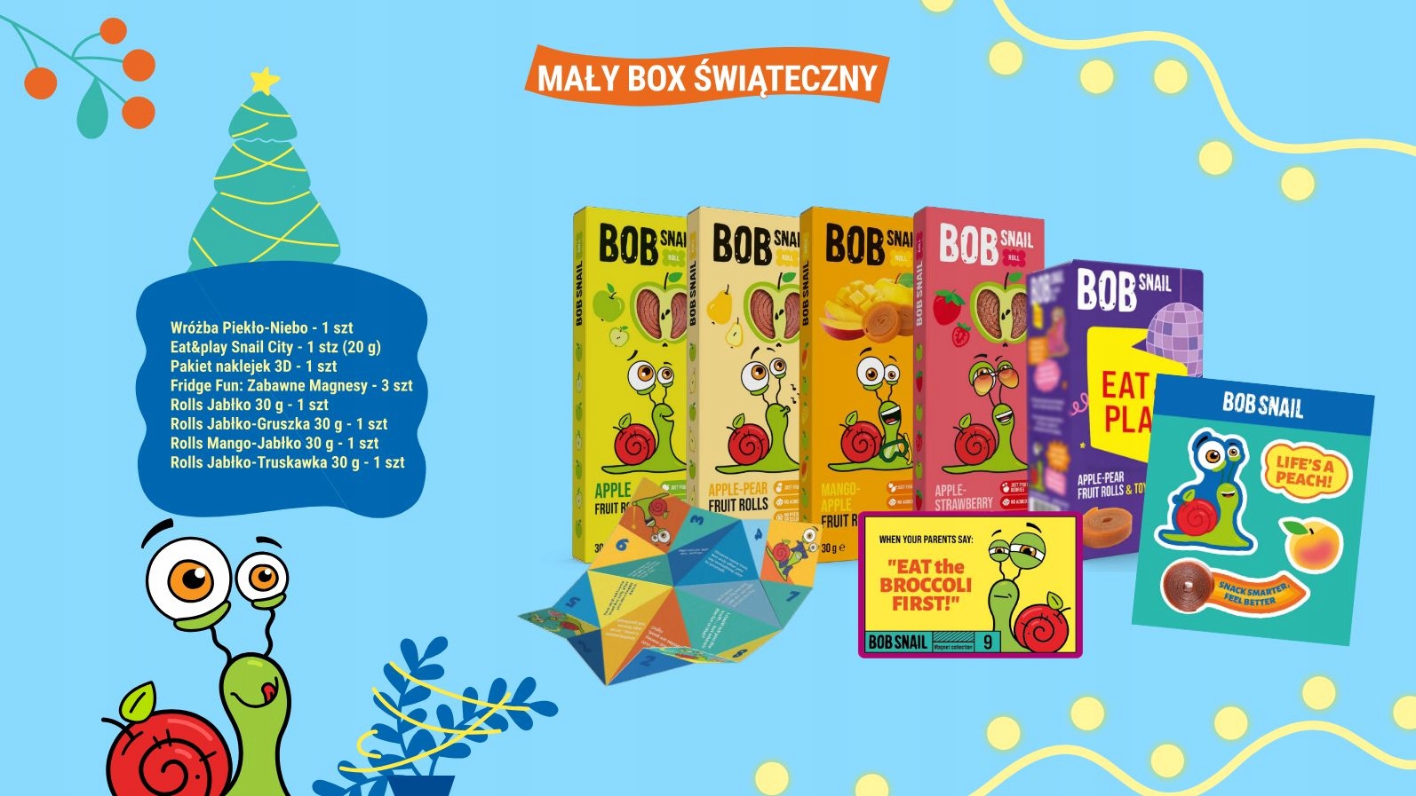 Bob Snail mažasis dovanos rinkinys uogų užkandžiai 140g