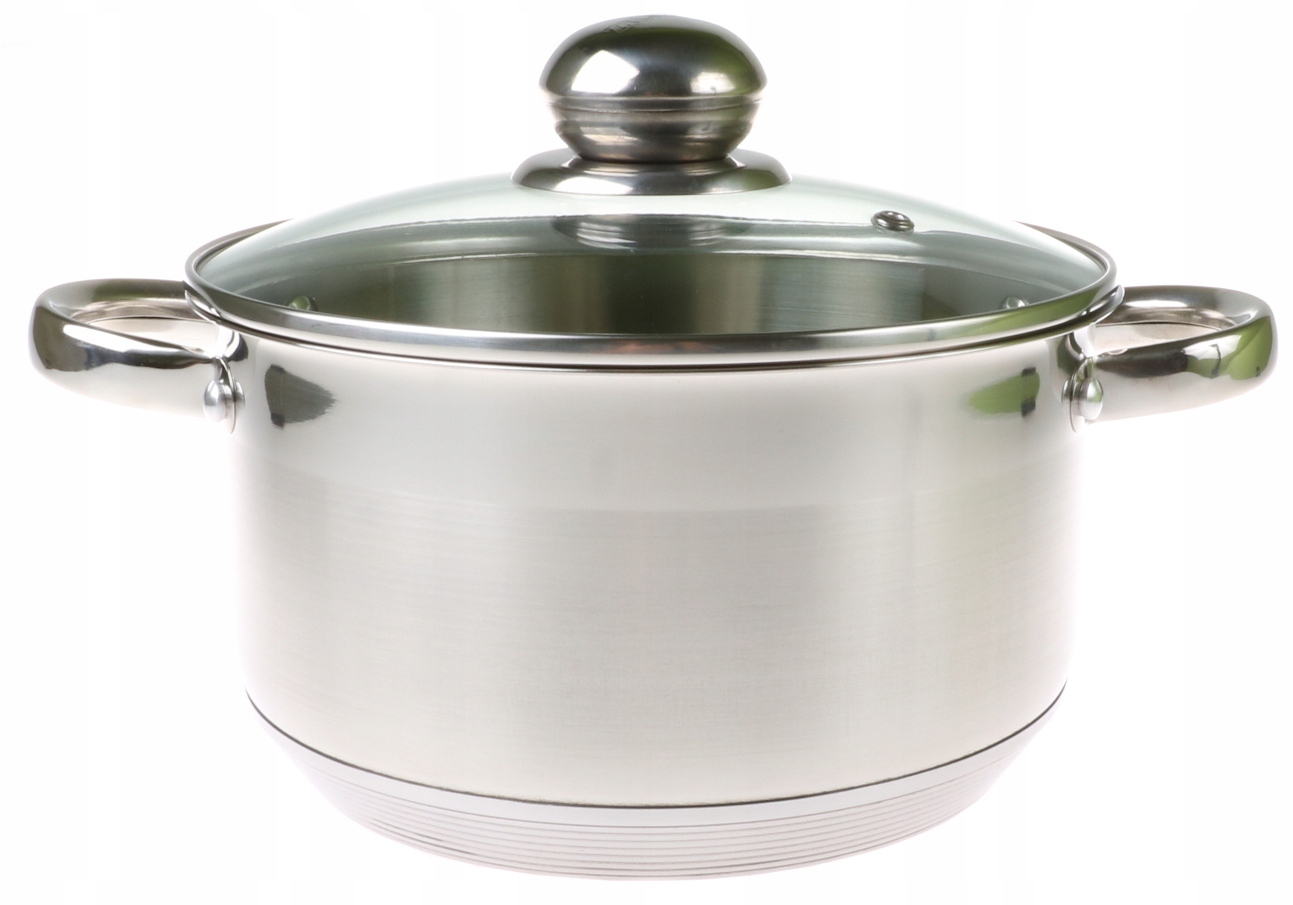 STORDAS Plieninis PUODAS 9x DUGNIS su DANGIU 3,5L 20cm INDUKCINĖS dujos 9305
