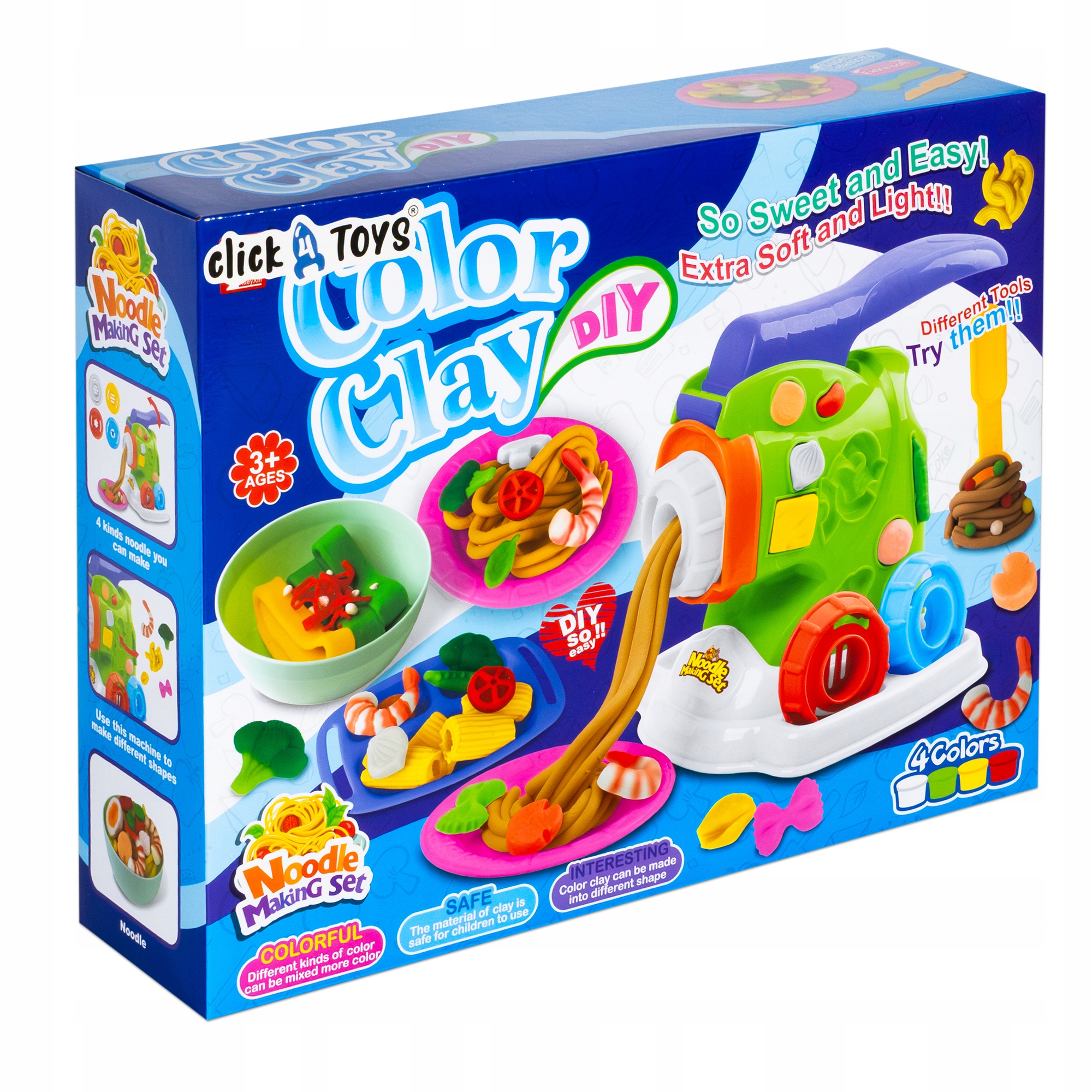 click4TOYS plastilinas su makaronų mašina