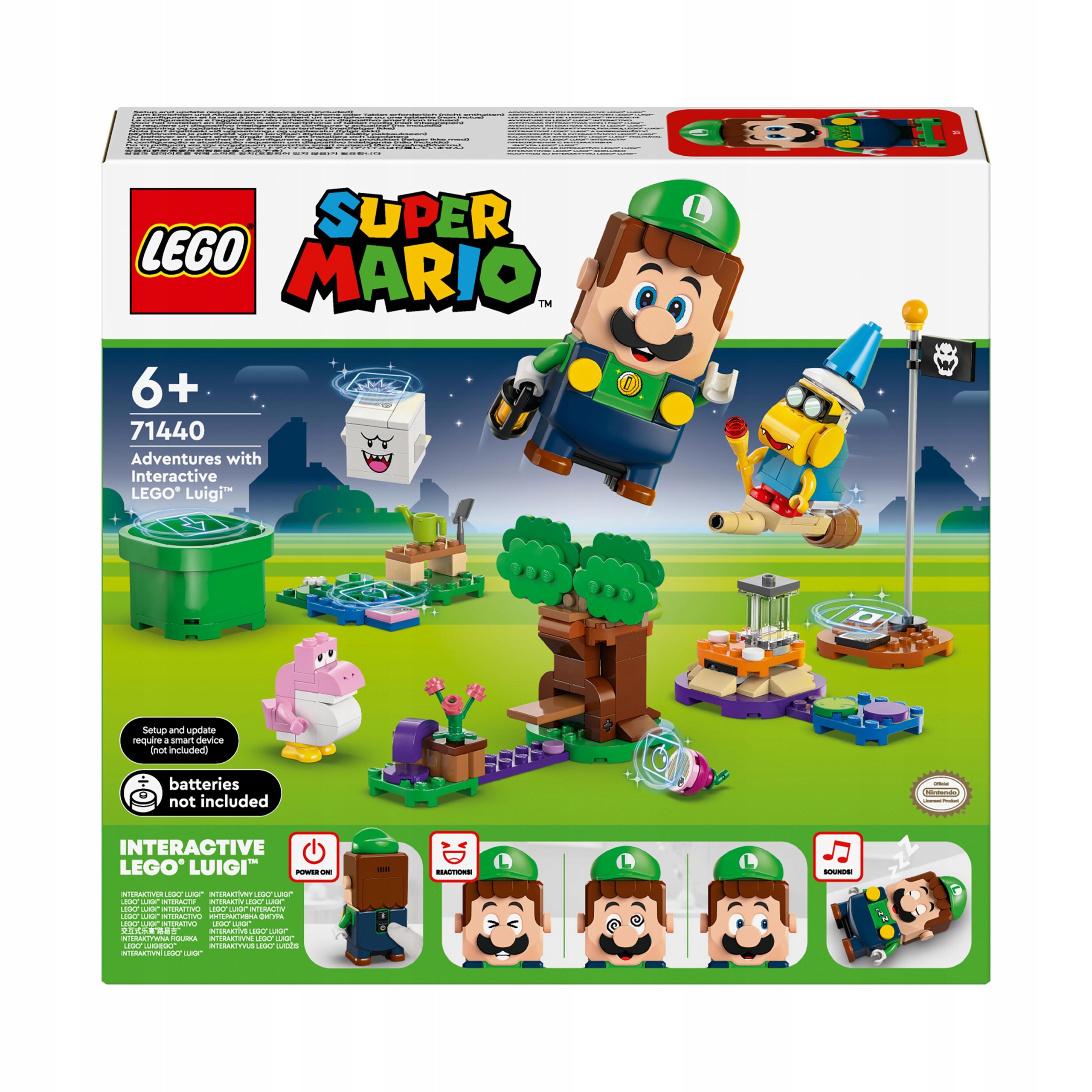 LEGO Super Mario Adventures su LEGO Luigi 71440 interaktyvia figūra