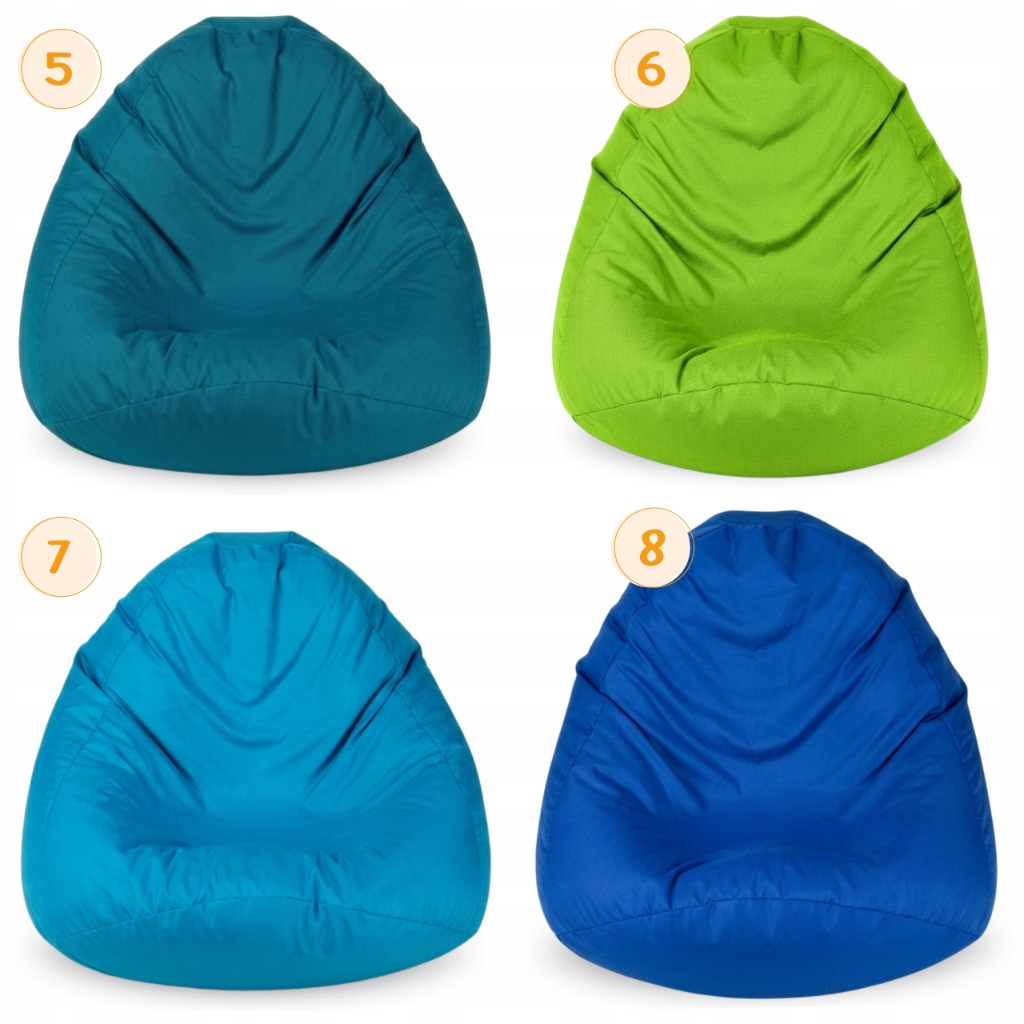 Sako Sack Pouffe 100x90cm Svetainės fotelis Vandeniui atsparus Oxford Antracito Pufas