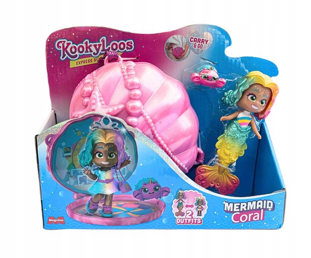 Magicbox Kookyloos Kooky Mermaids Coral 1x4