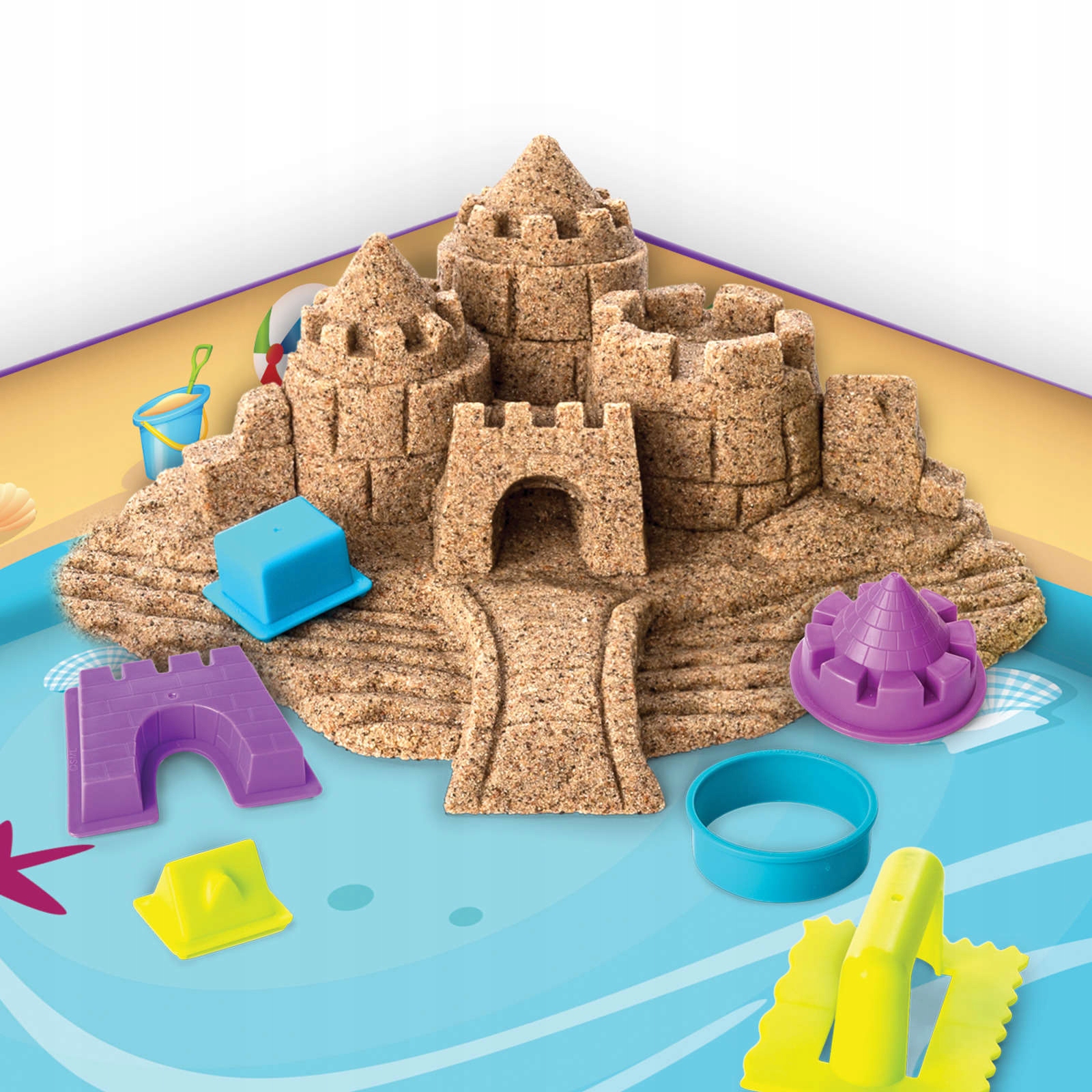 Spin Master kinetic sand pilis su aksesuarais 570 g