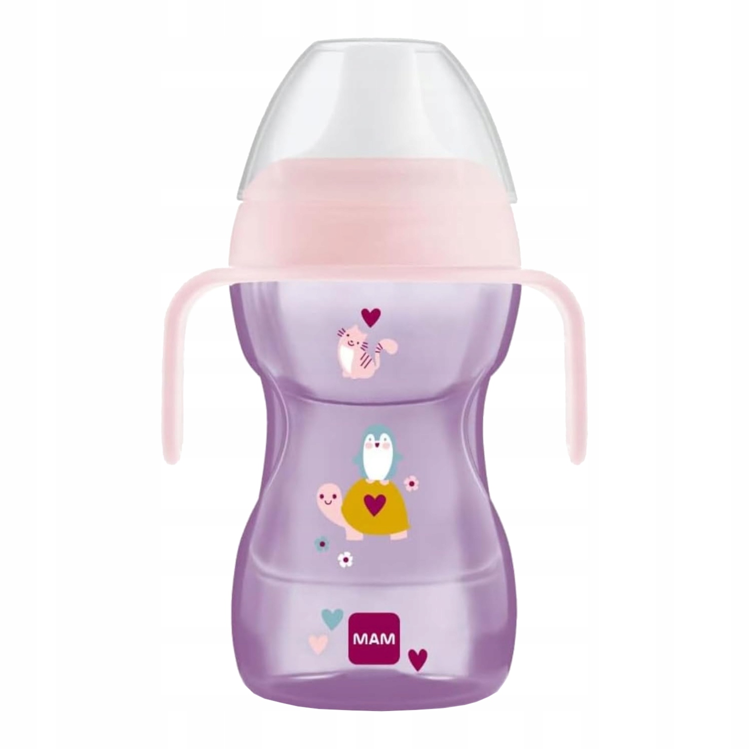 MAM Neišsiliejantis puodelis 8 Fun to Drink Cup 270 ml rožinis