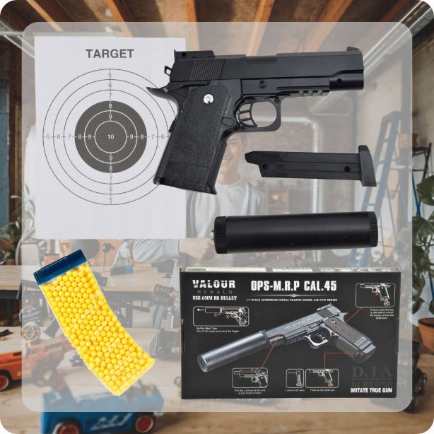 Skleplolki pistolet na kulki 800 szt. metalowy