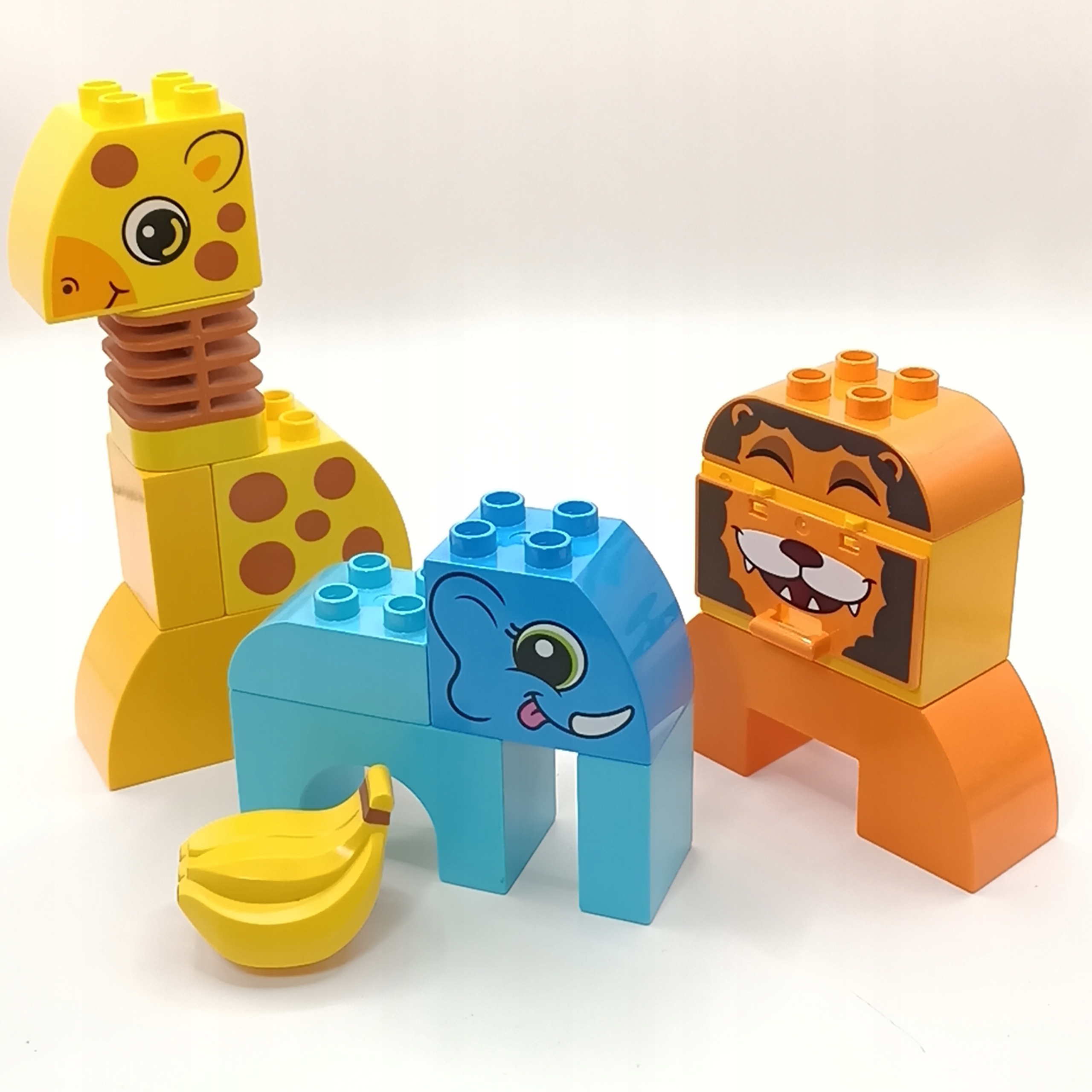 LEGO Duplo gyvunai zoologijoje dramblys žirafa liūtas
