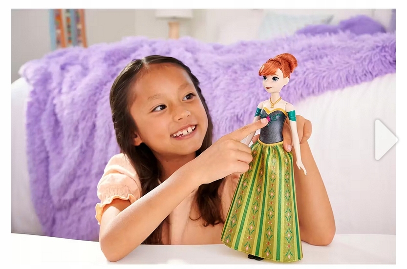 Disney Frozen ANNA Dainuojanti LĖLĖ Dainuojanti „Pirmą kartą“ 3+ vaikai