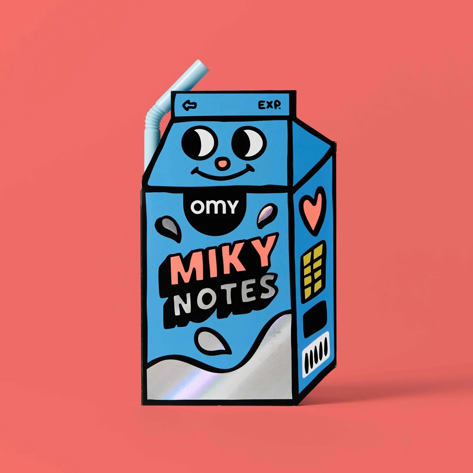 OMY Sąsiuvinis su lipniais lapeliais Miky Mleko Milky