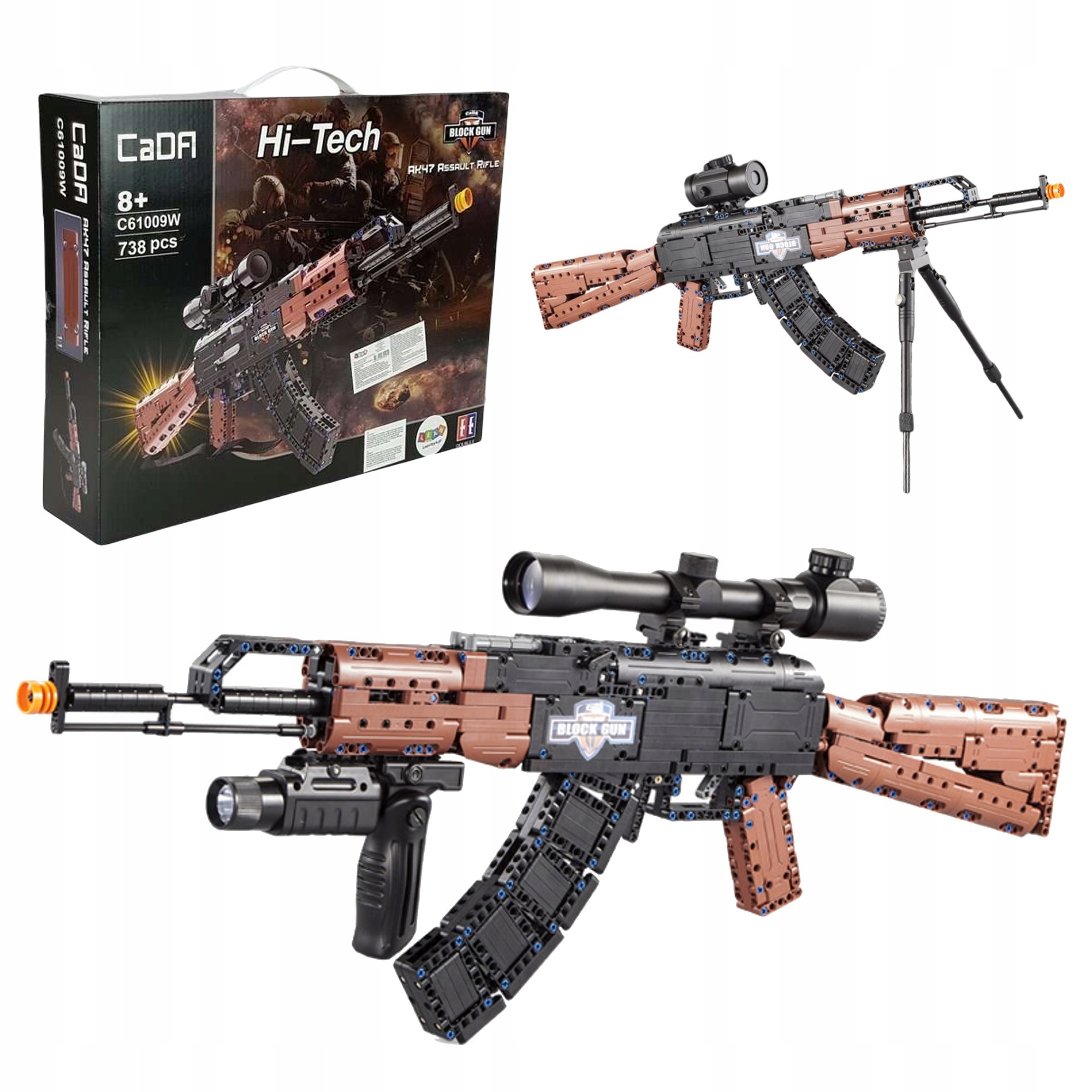 Cada konstruktorius AK-47 karabinetai 738 elementai