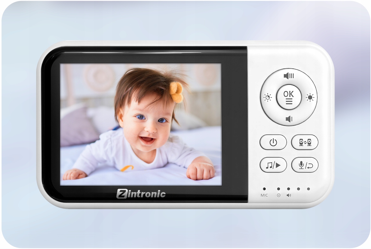 Zintronic vaikiška stebėjimo kamera su ekranu 3.2 col