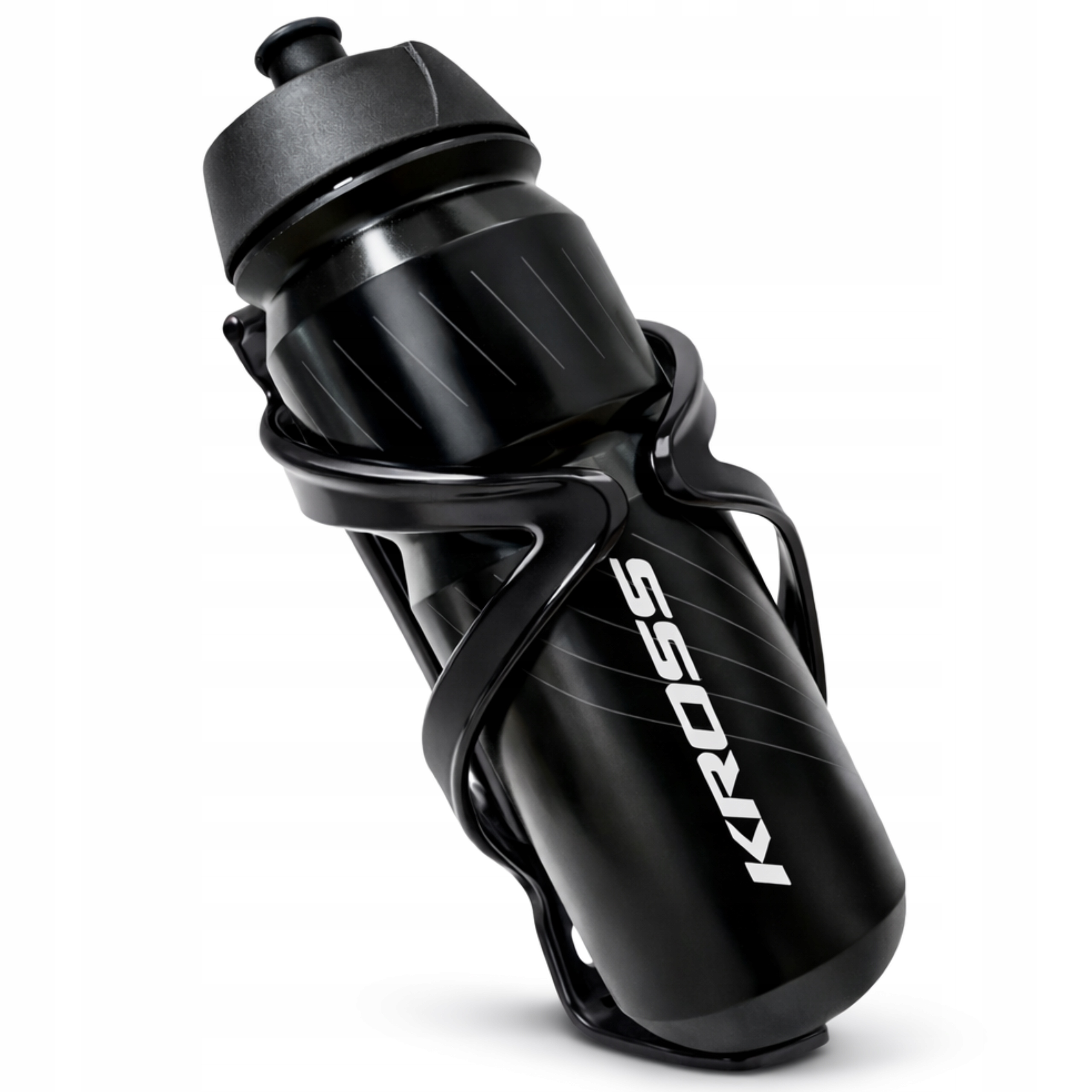 Kross 750 ml bidonas su juoduoju krepšiu