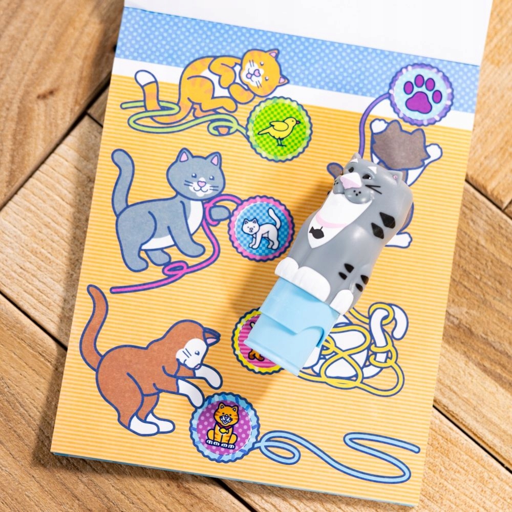 Melissa & Doug naklejki stempelek kot StickerWOW
