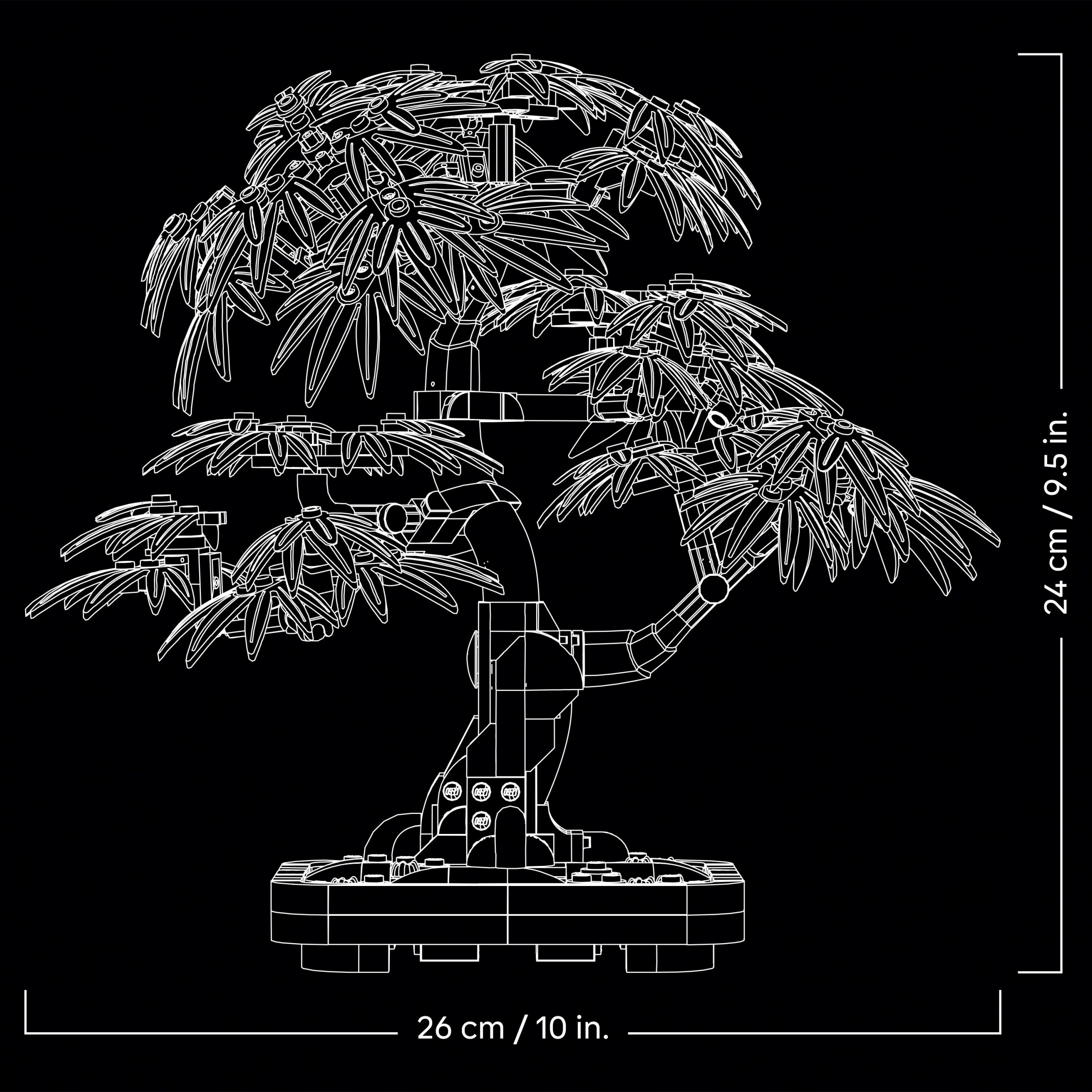 LEGO ICONS 10348 PALM MAPLE BONSAI, kaladėlių rinkinys +18 m.