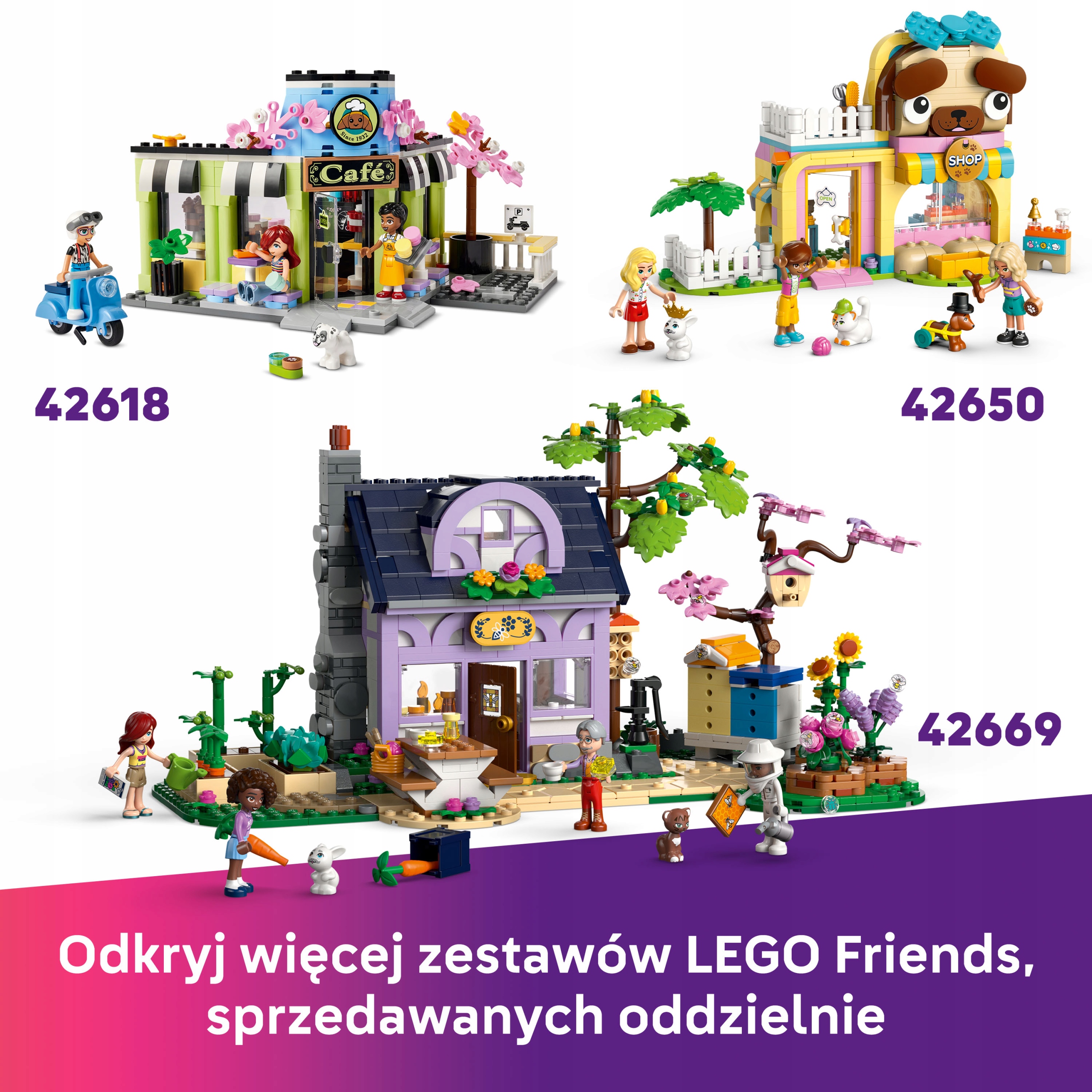 Lego Friends saldainių parduotuvė Heartlake 42649