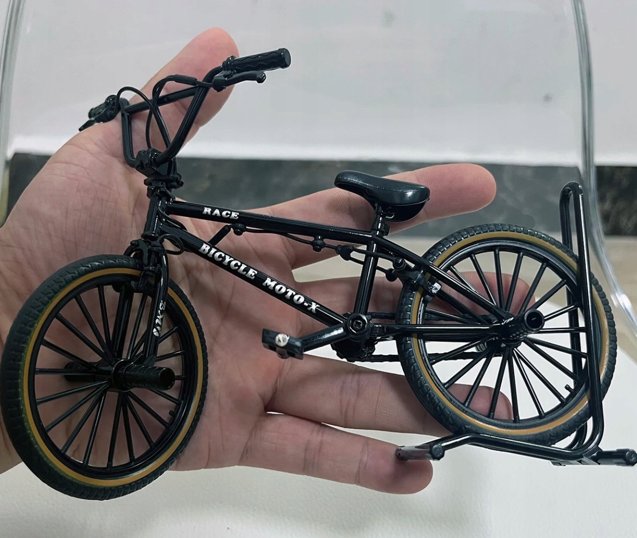 FINGERBIKE dviračio modelis 1:8 Realistiška BMX kalnų dviračio žaislinė dovana